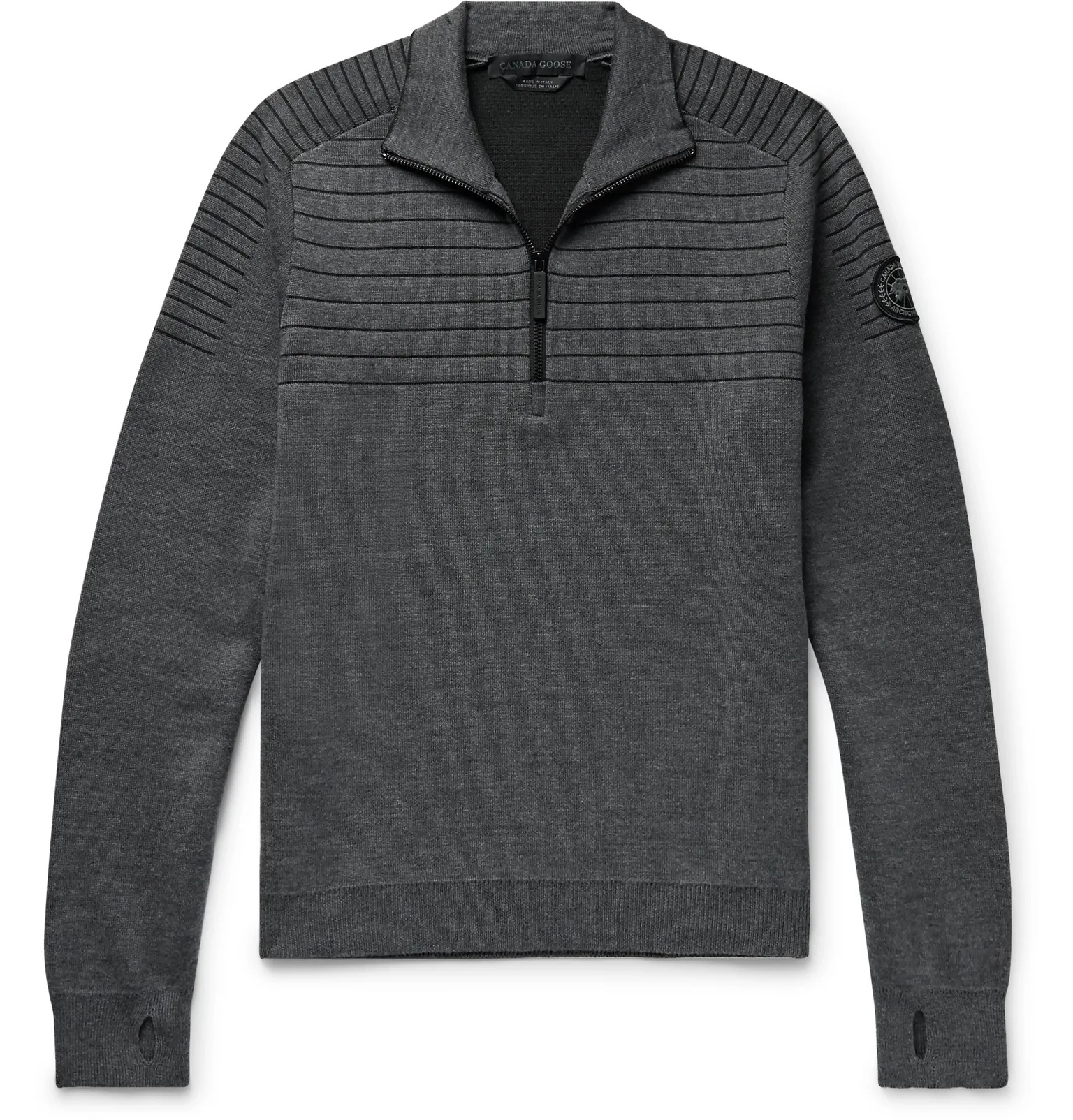 Clarke Merino Wool-Blend Half-Zip Sweater - 7