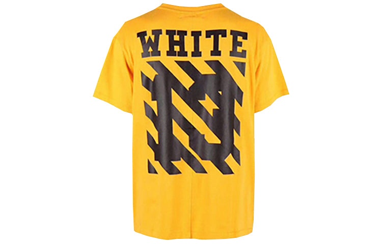 Off-White Unisex SS21 Co Virgil Ablo Ow Tee Yellow AU1001-03-04 - 2