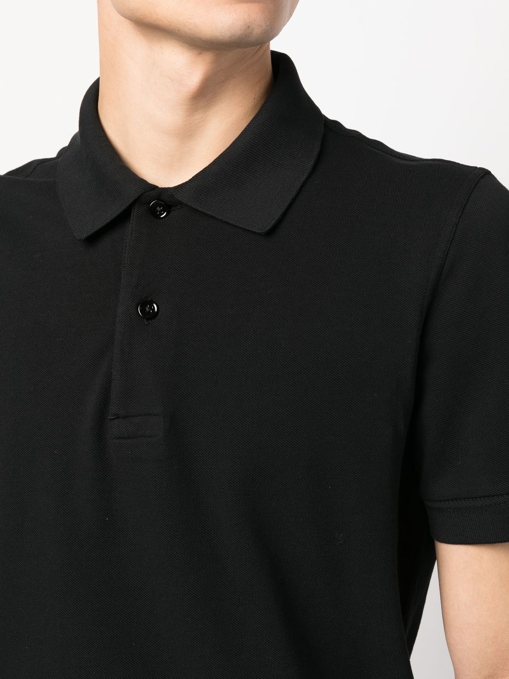 short-sleeved cotton polo shirt - 5