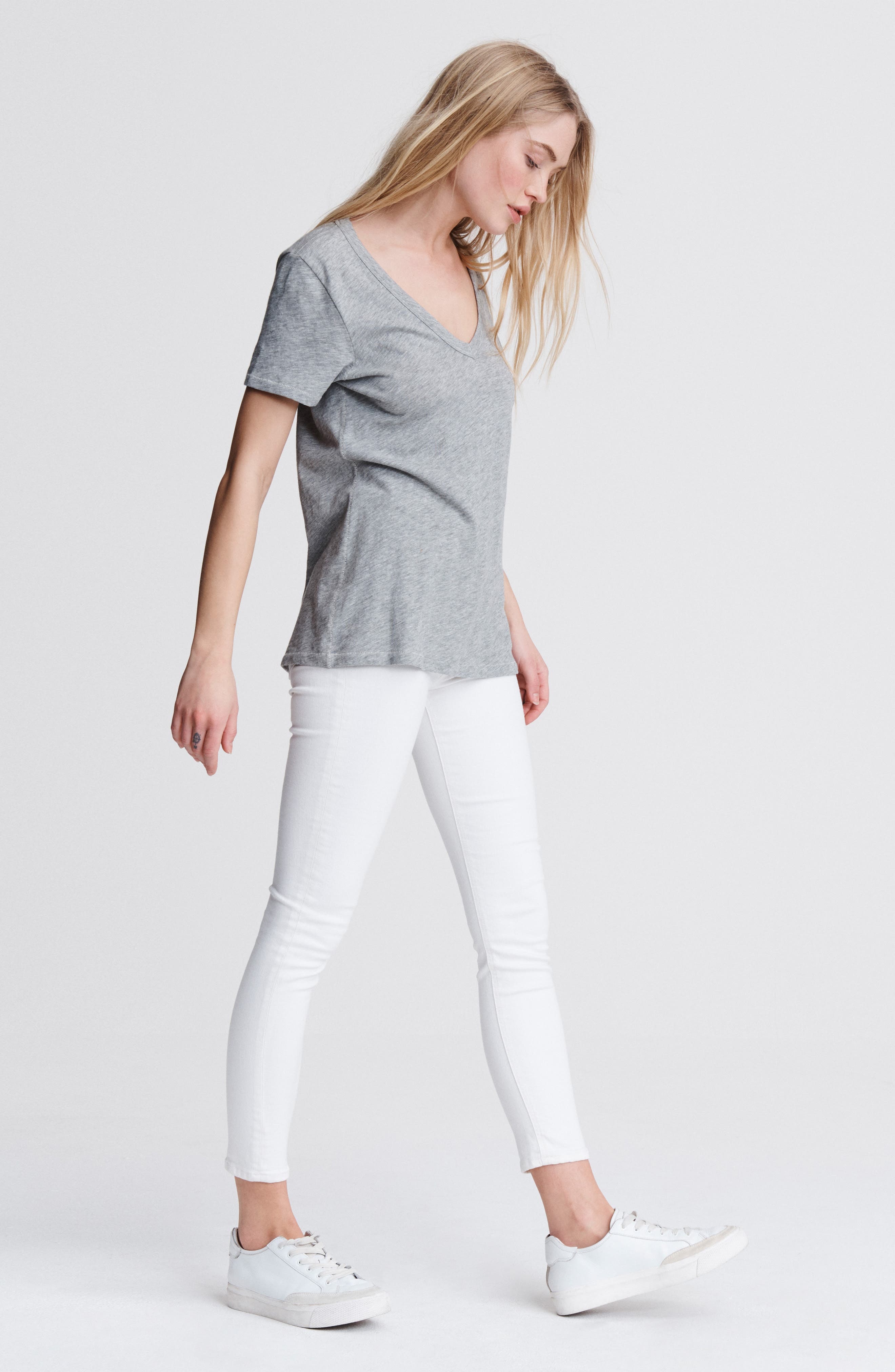 The Vee Slub Cotton T-Shirt - 7