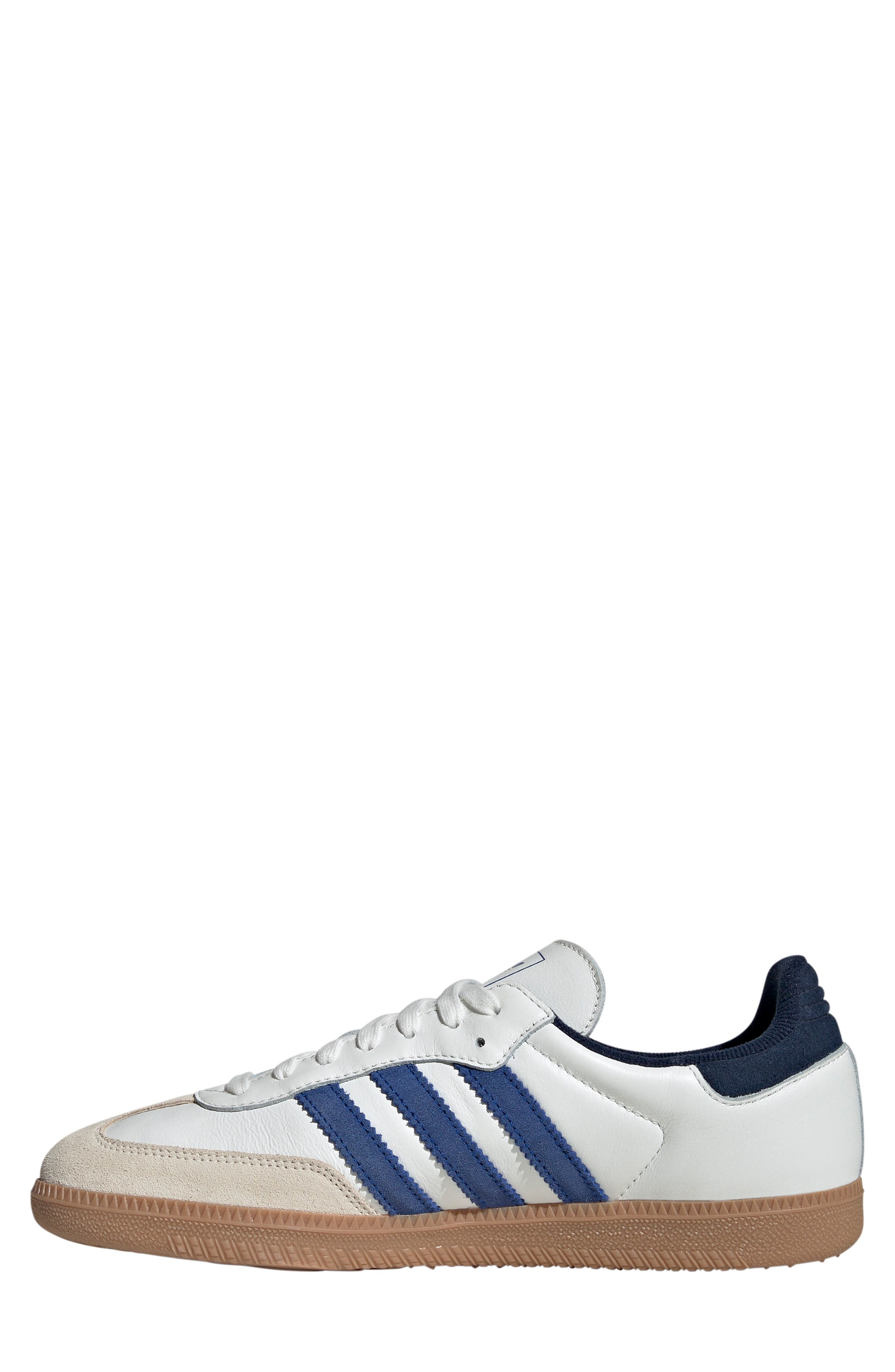 adidas Samba OG Sneaker in White/Royal Blue/Indigo at Nordstrom - 6