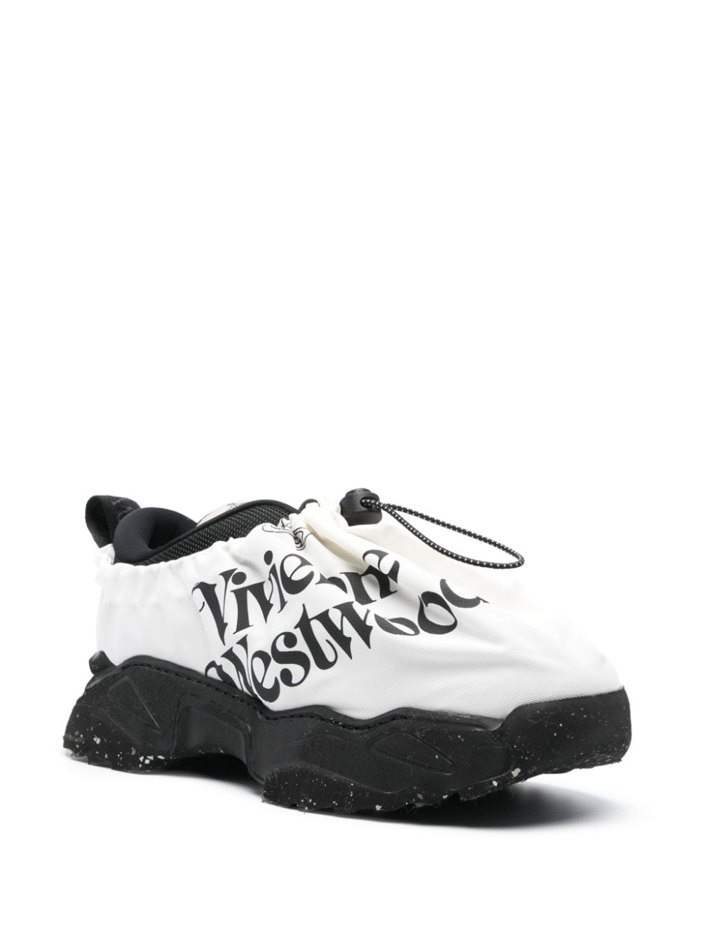 logo-print layered sneakers - 2
