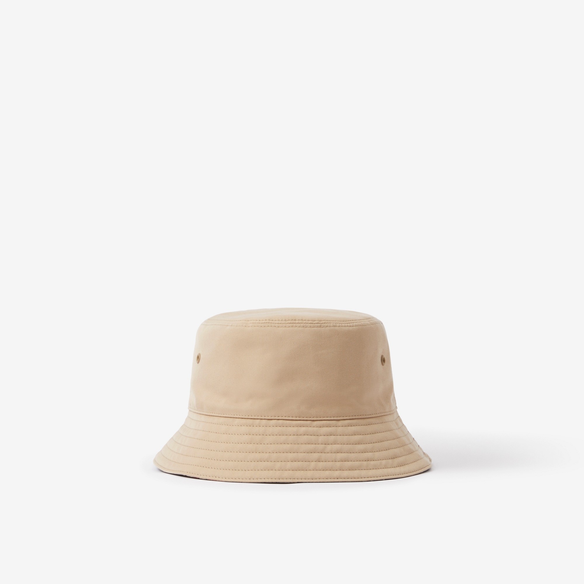 Embroidered Logo Cotton Gabardine Bucket Hat - 3