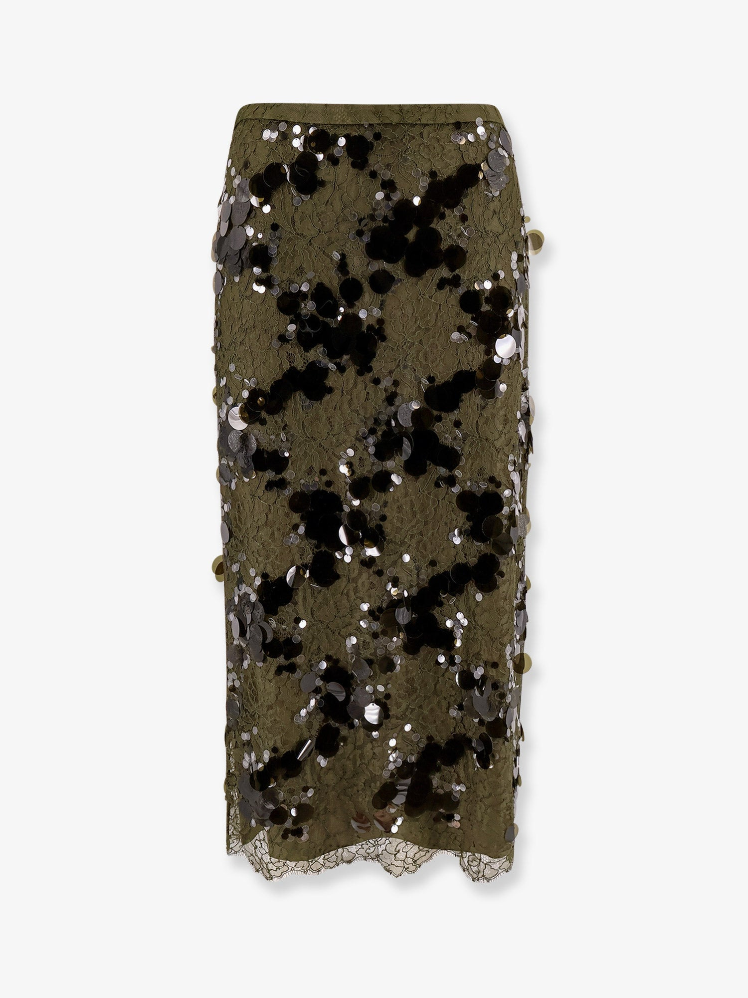 Laces Skirt With All-Over Sequins - 1