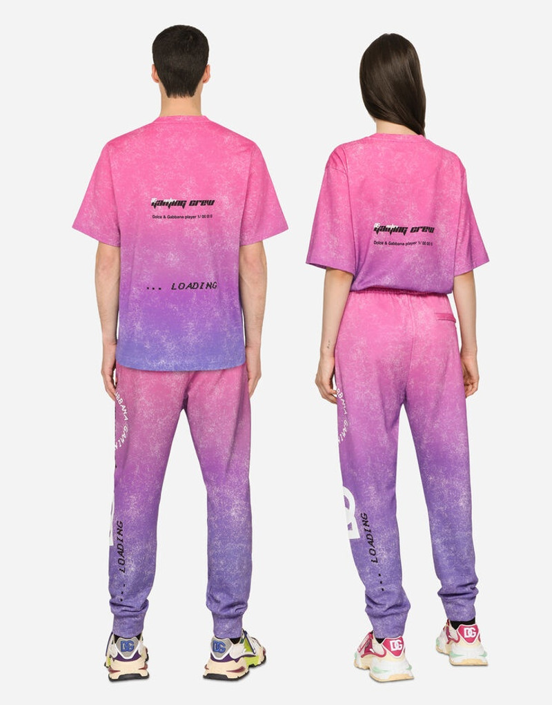 Jogging pants with DG Crew print 3