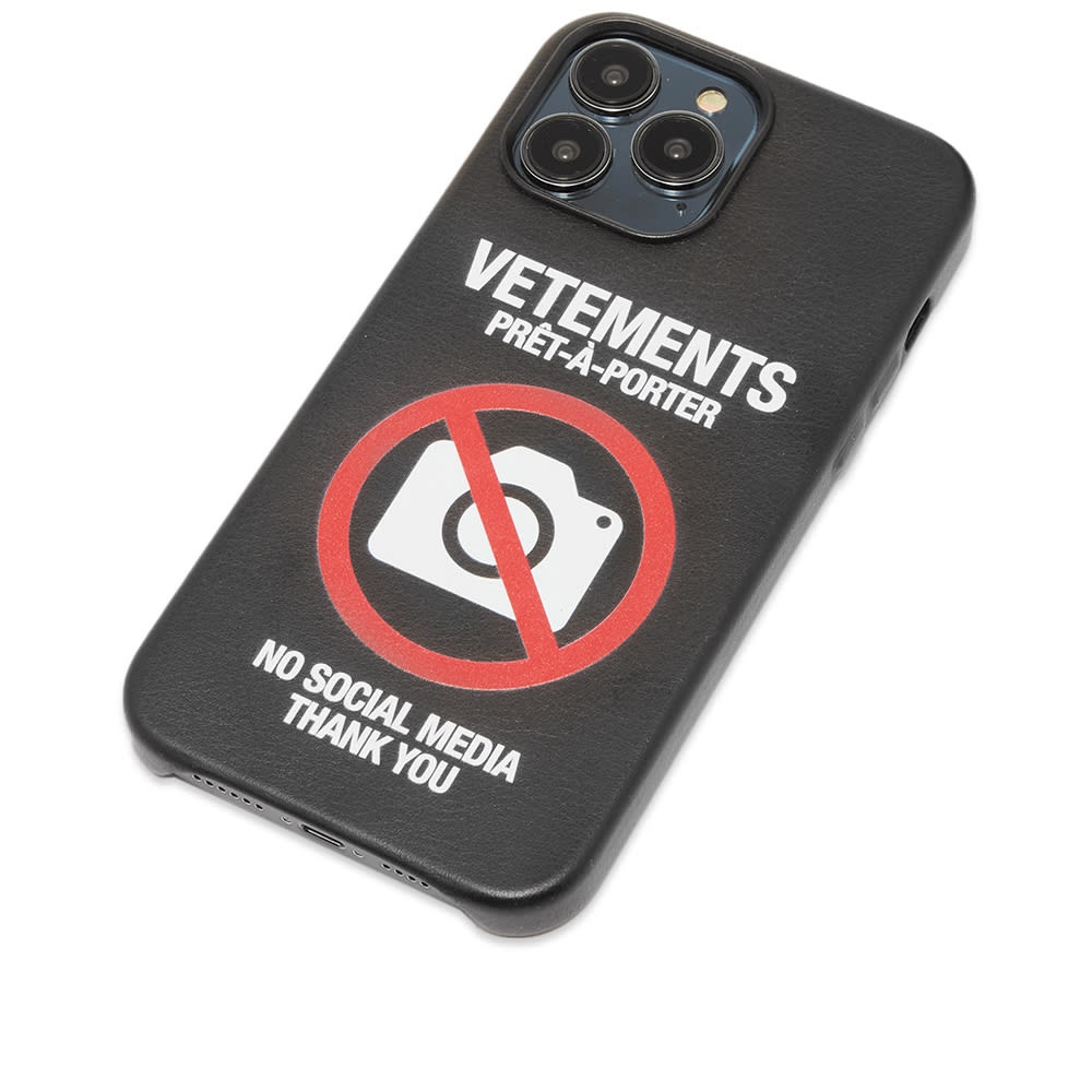 VETEMENTS No Social Media iPhone 13 Pro Max Case - 4