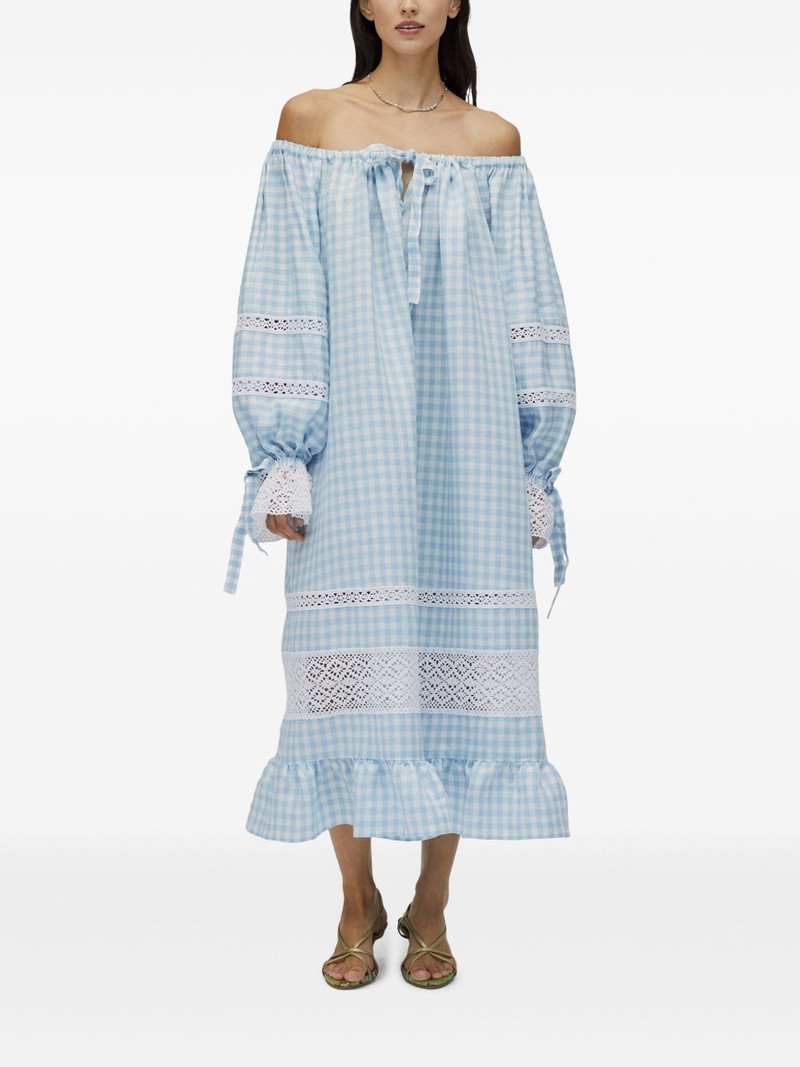 SLEEPER checked midi dress outlook