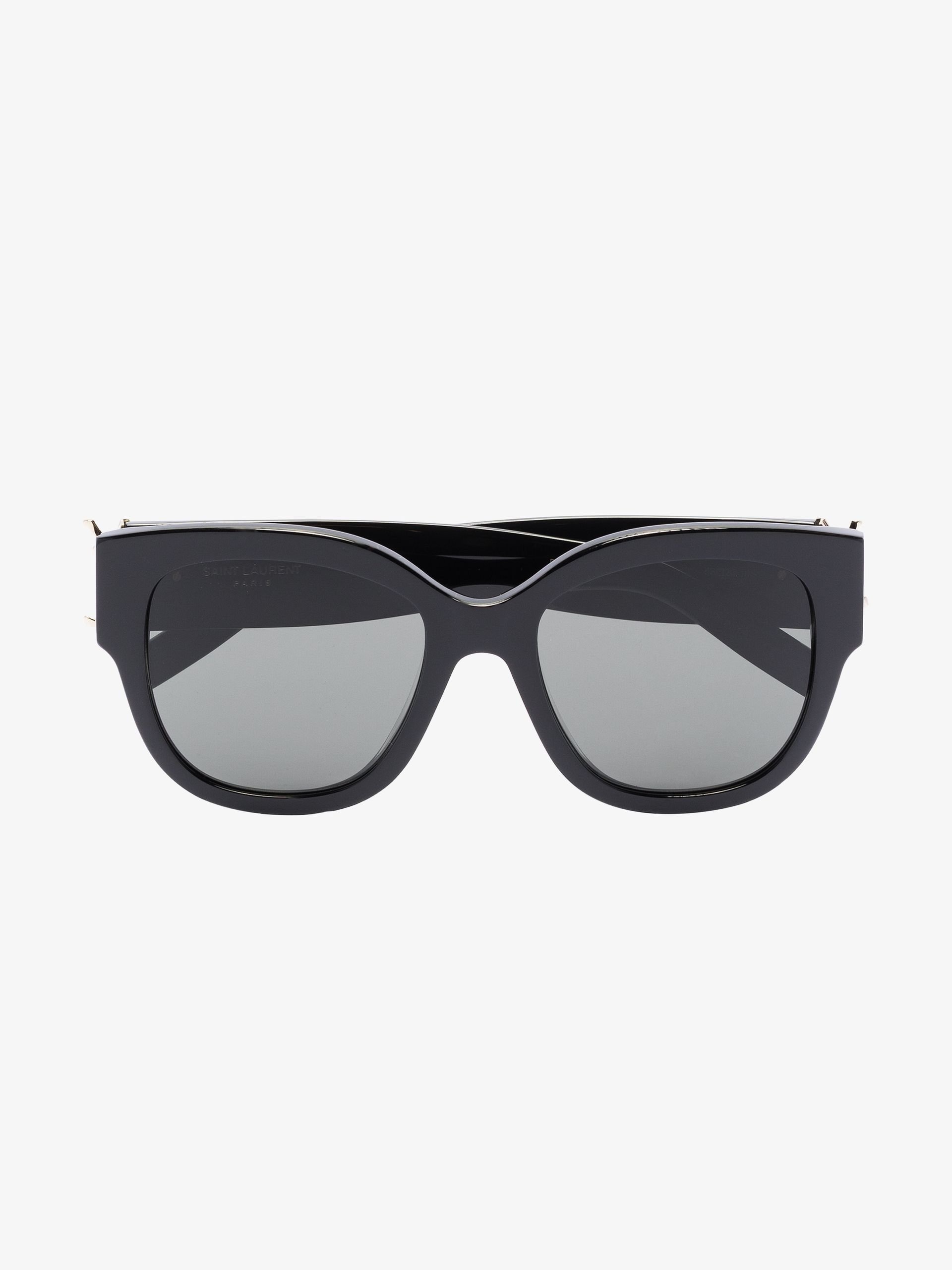 black oversized sunglasses - 1