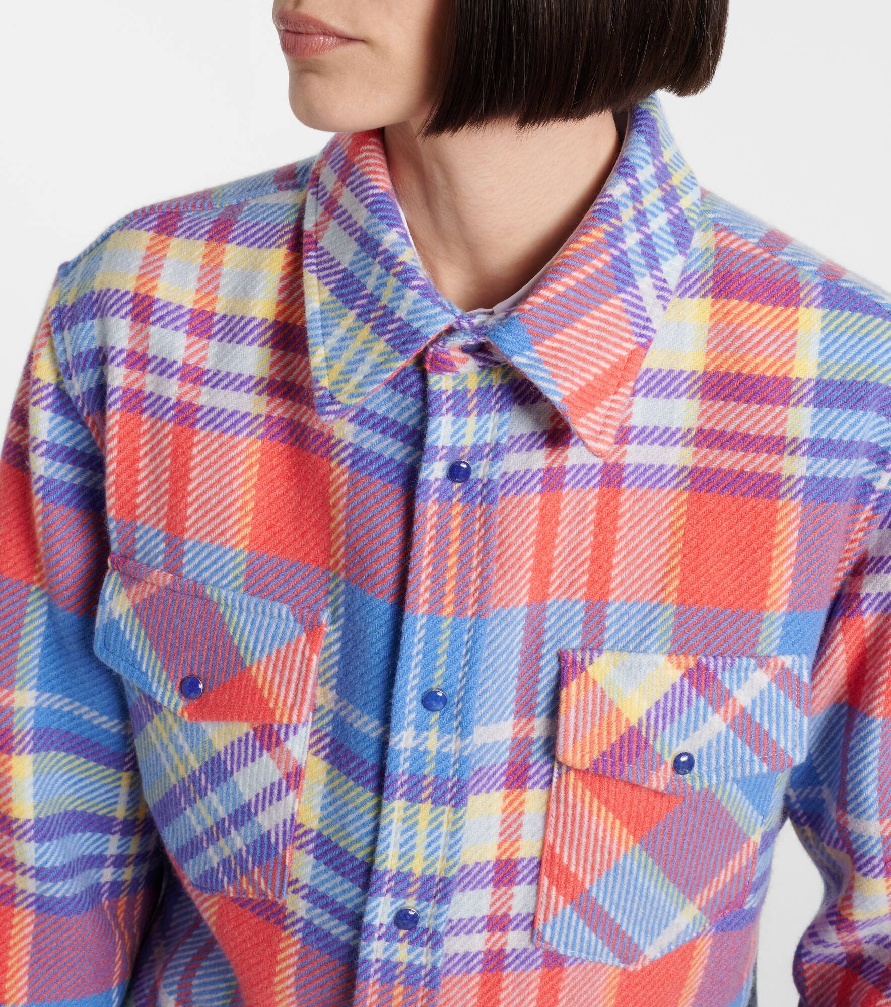 Creator plaid cashmere shirt - 4