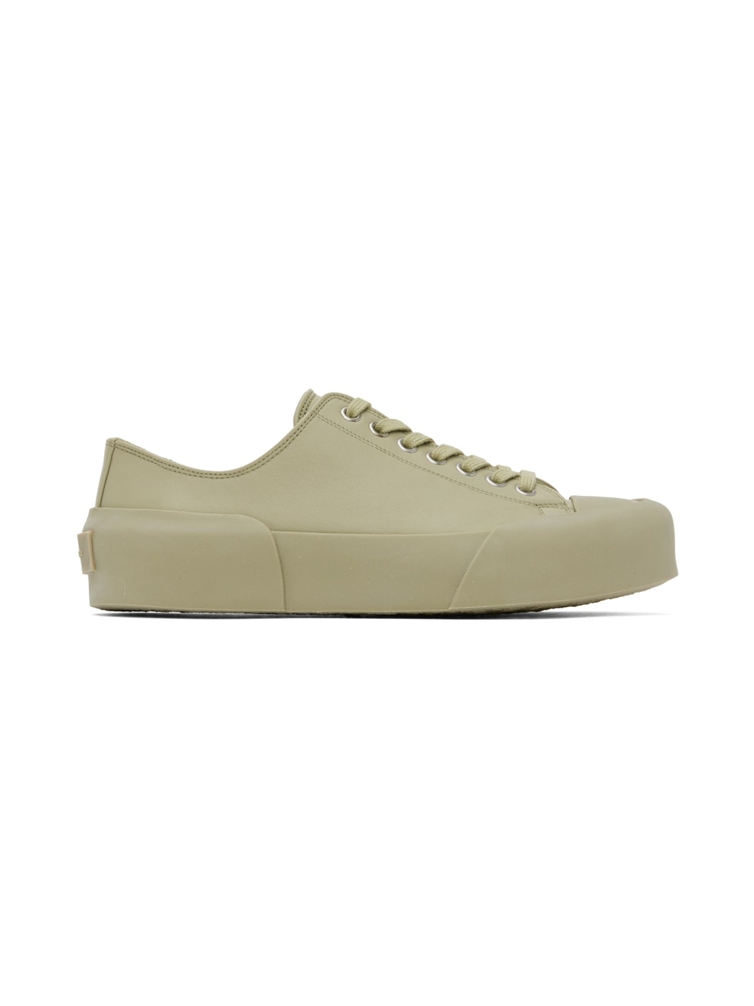 Green Low-Top Sneakers - 1