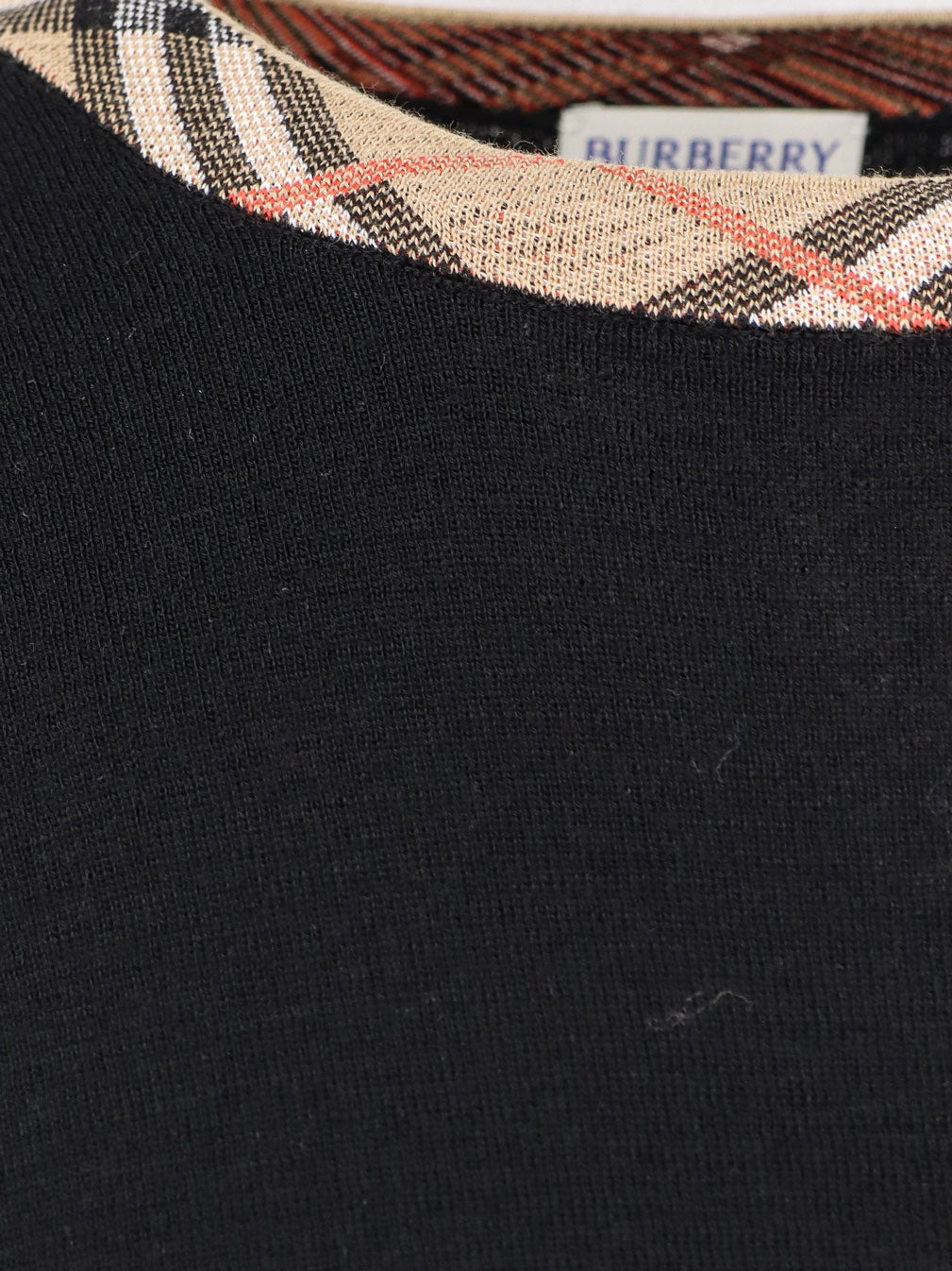 Burberry Wool Sweater With Check Profiles - 5