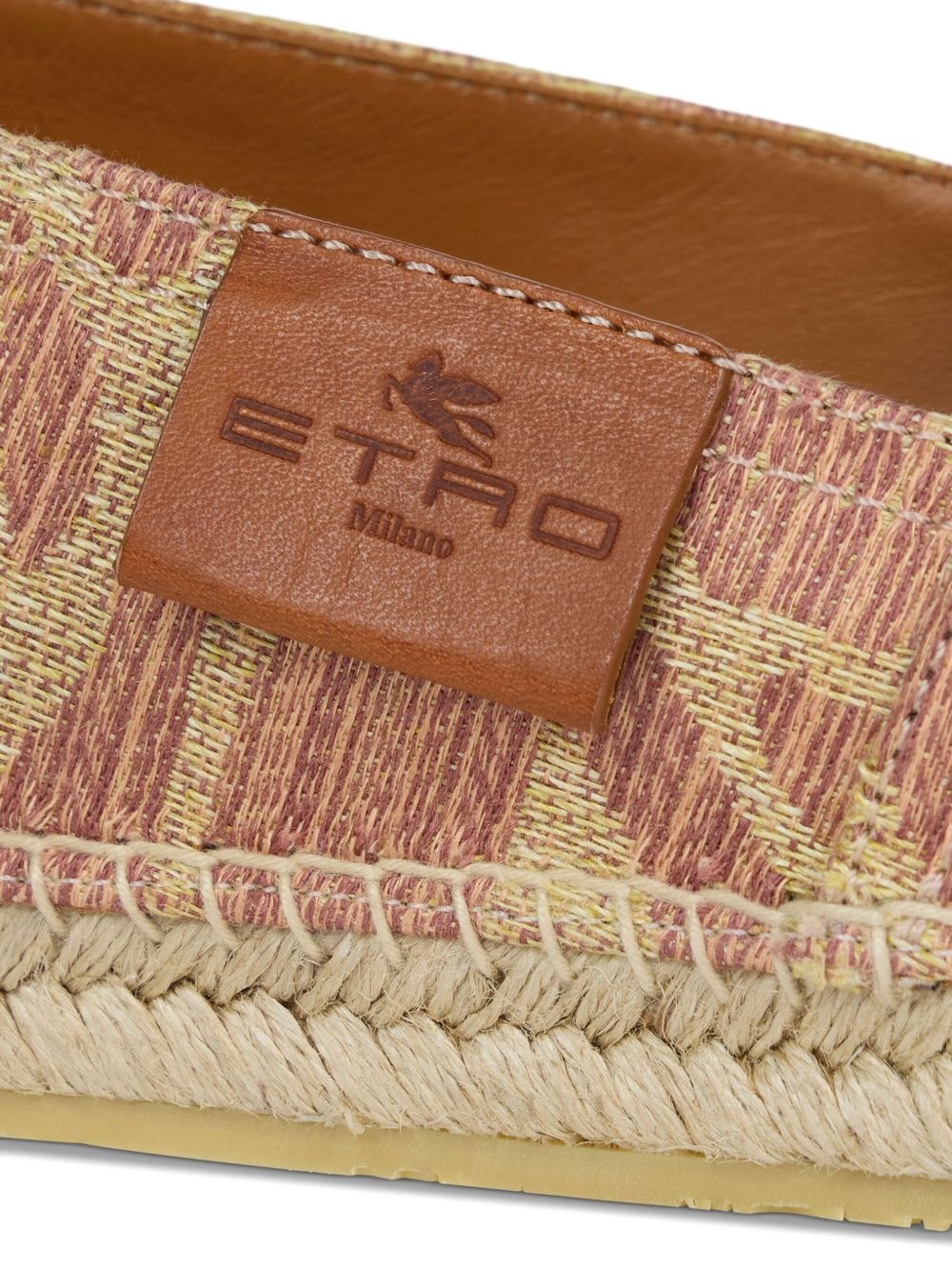 paisley-print linen espadrilles - 3