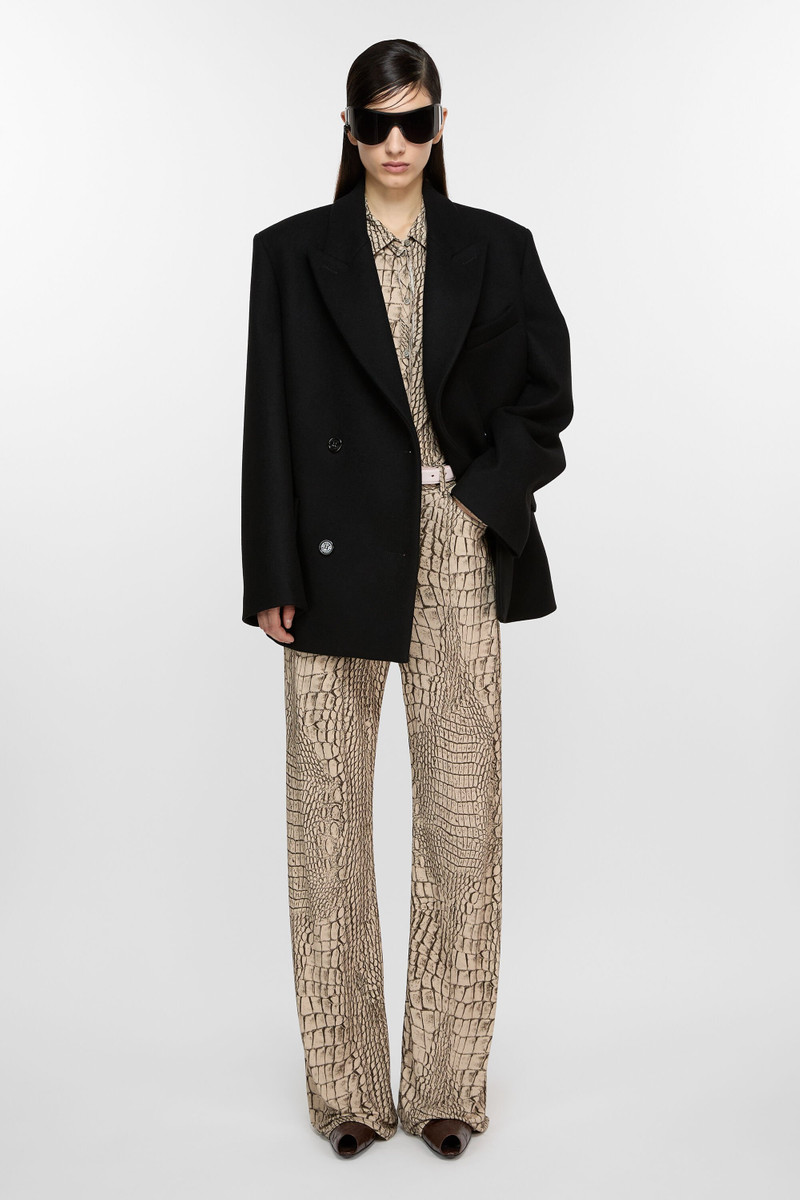 Acne Studios Double-breasted wool jacket - Black outlook