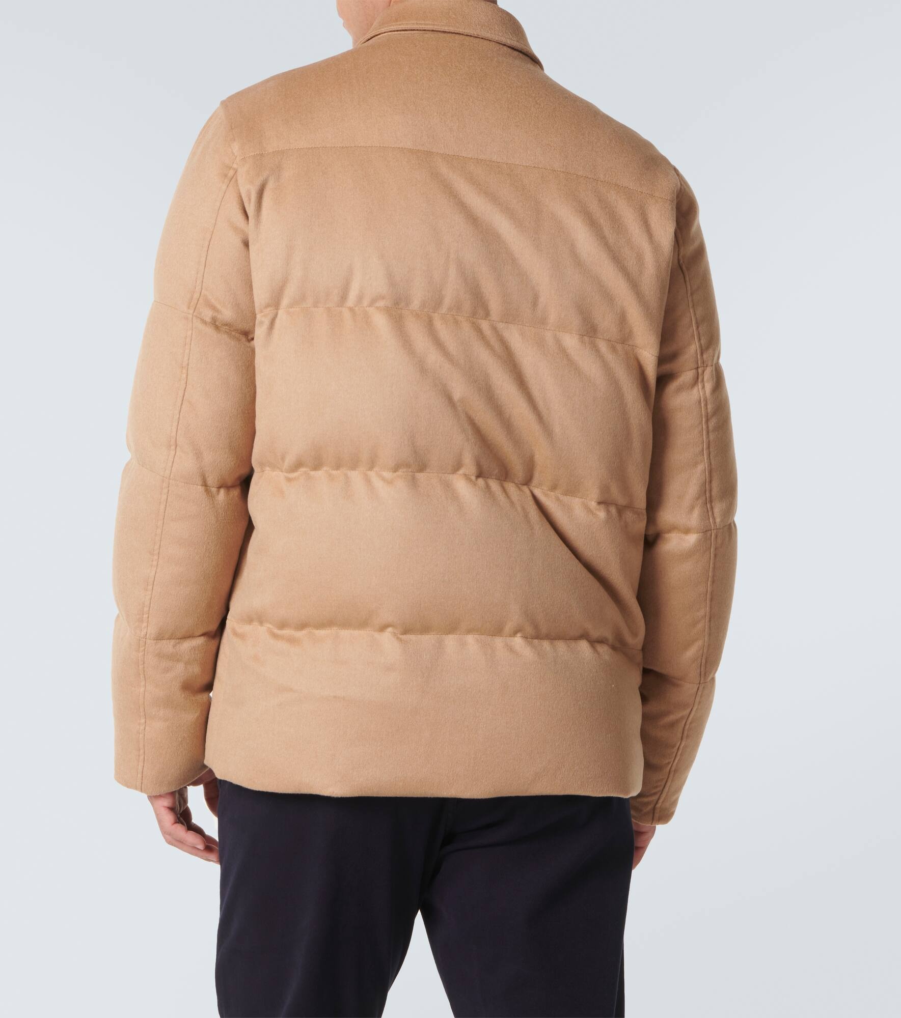 Camel hair down jacket - 4