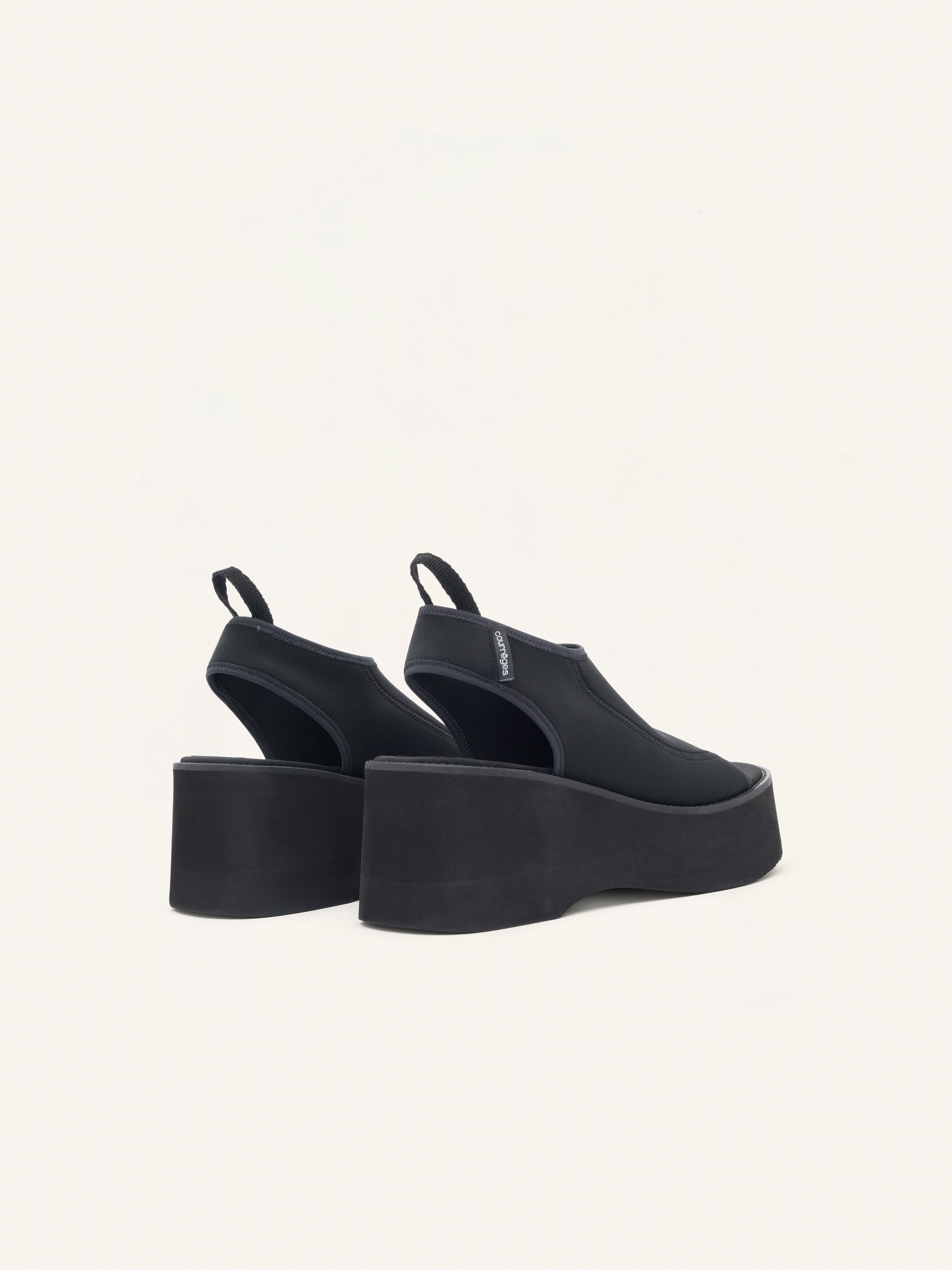 【関税込み】Scuba Wave Sandals - Courreges - Polyester - Bla Scuba Wave Sandals - Courreges - Polyester - Black