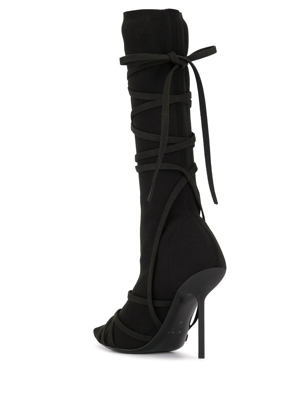 strappy knee-high boots - 3