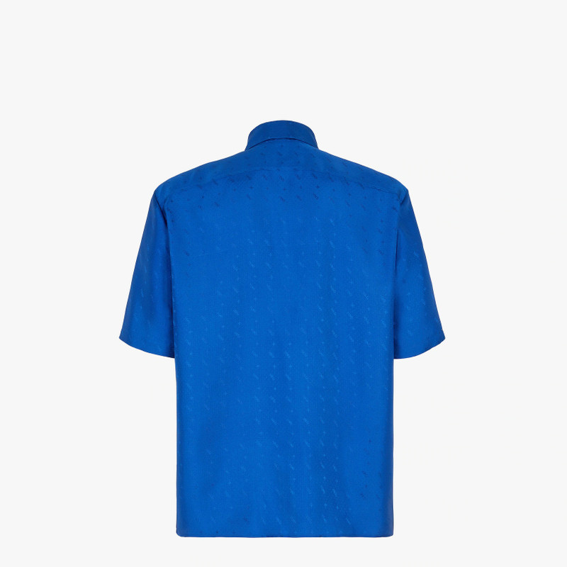 FENDI Blue silk shirt outlook