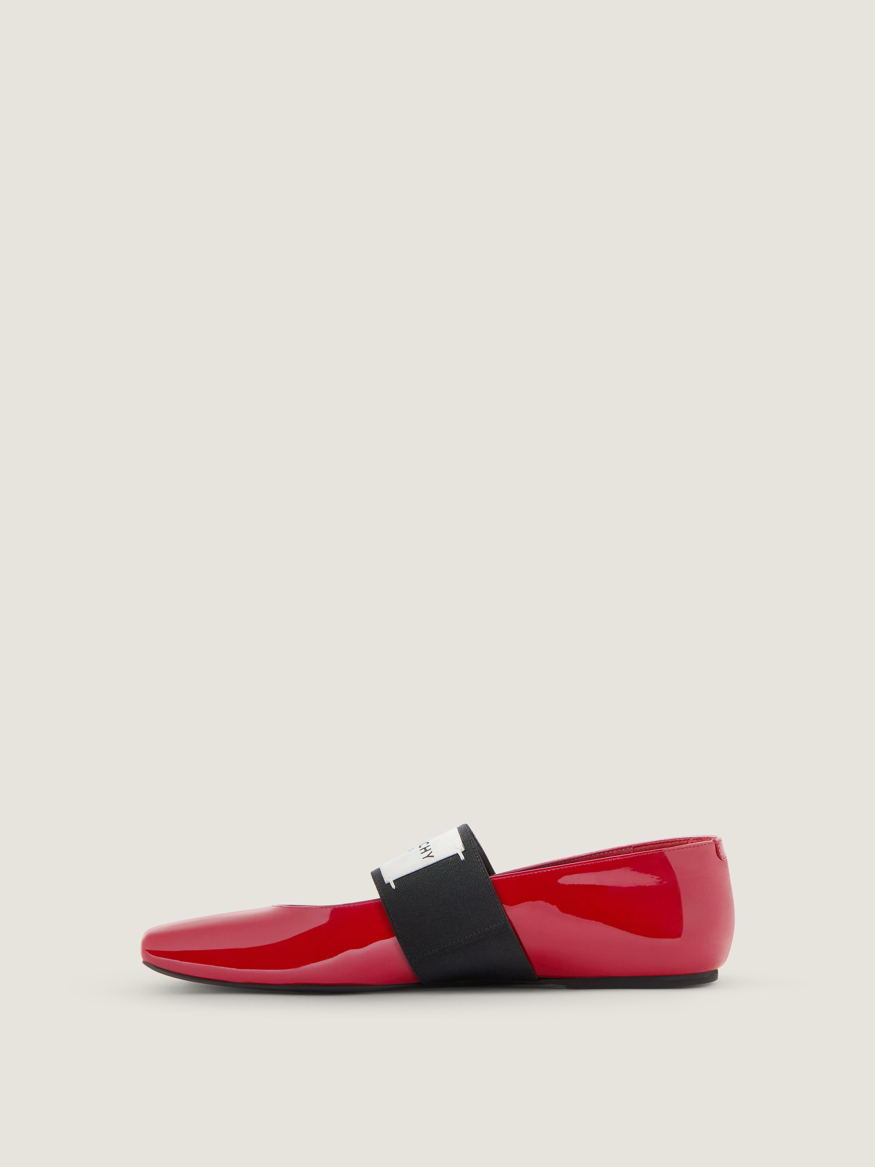 SLICED SQUARE BALLERINAS IN PATENT LEATHER - 4