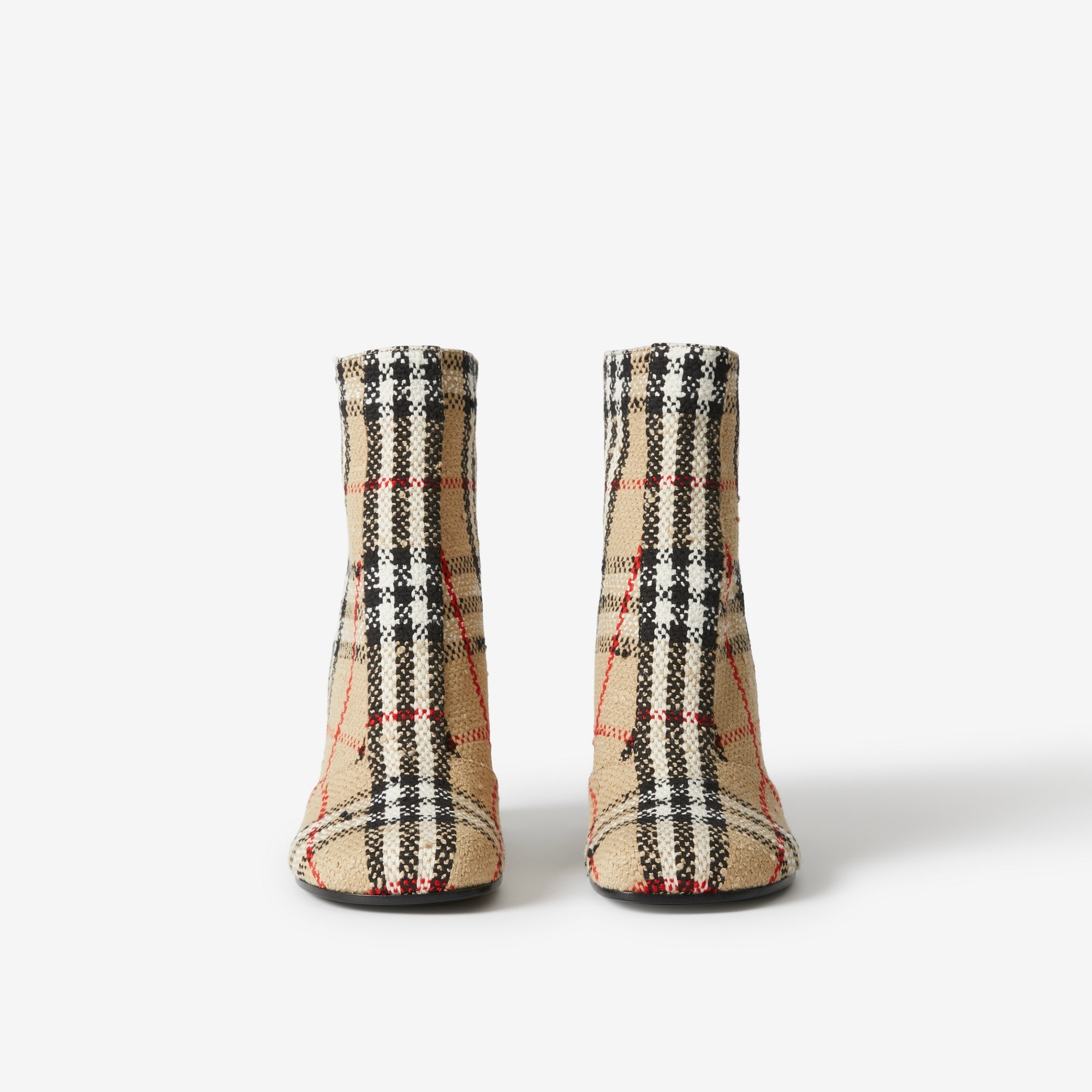 Vintage Check Bouclé Ankle Boots - 2