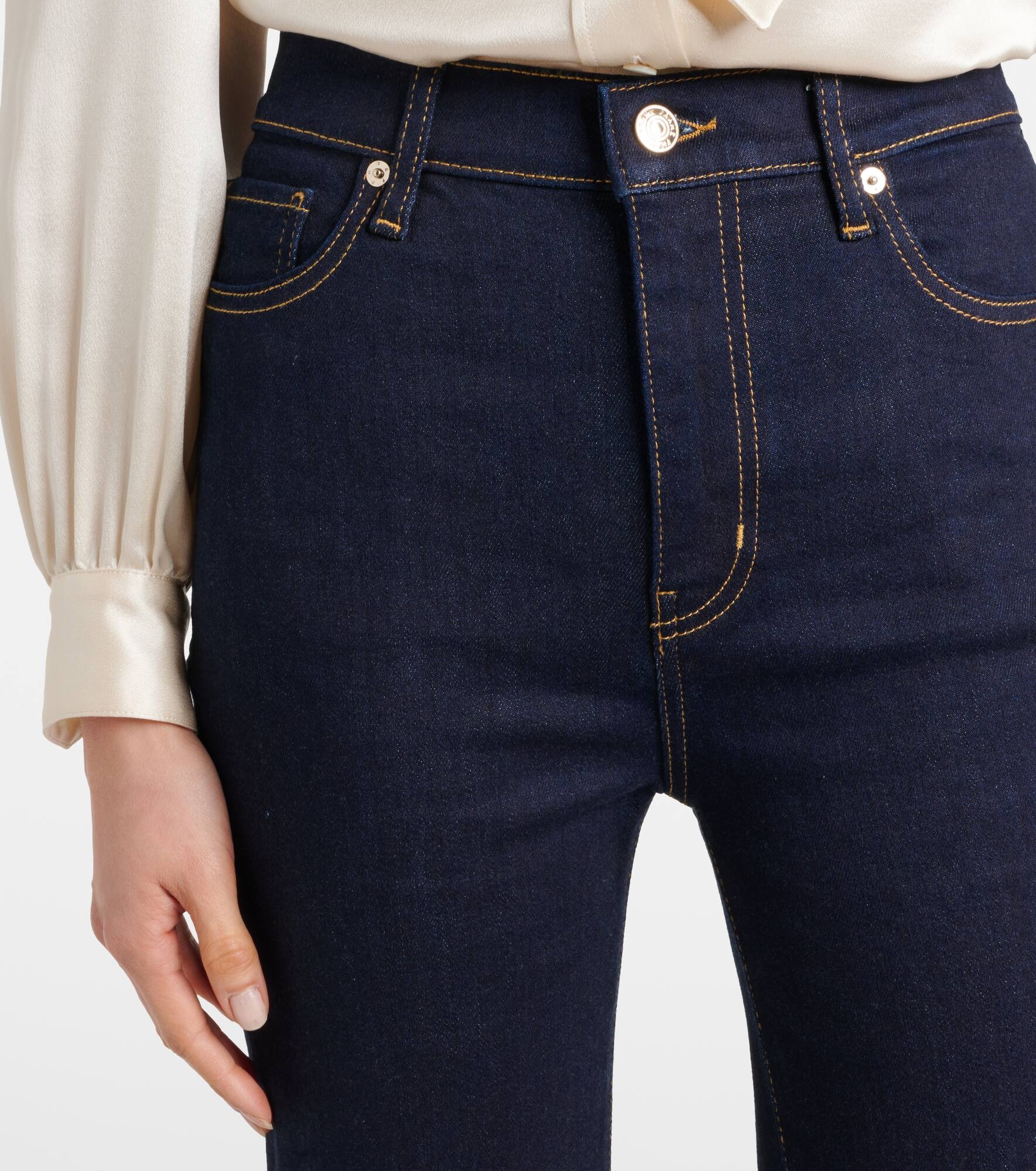 Le Sleek high-rise straight jeans - 4