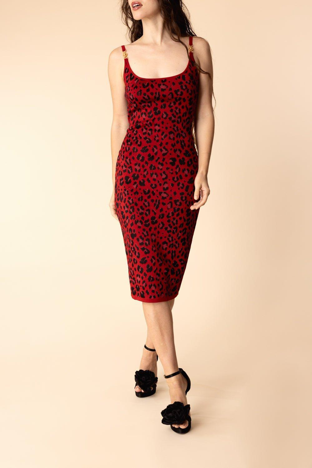 Animal Print Midi Dress - 2