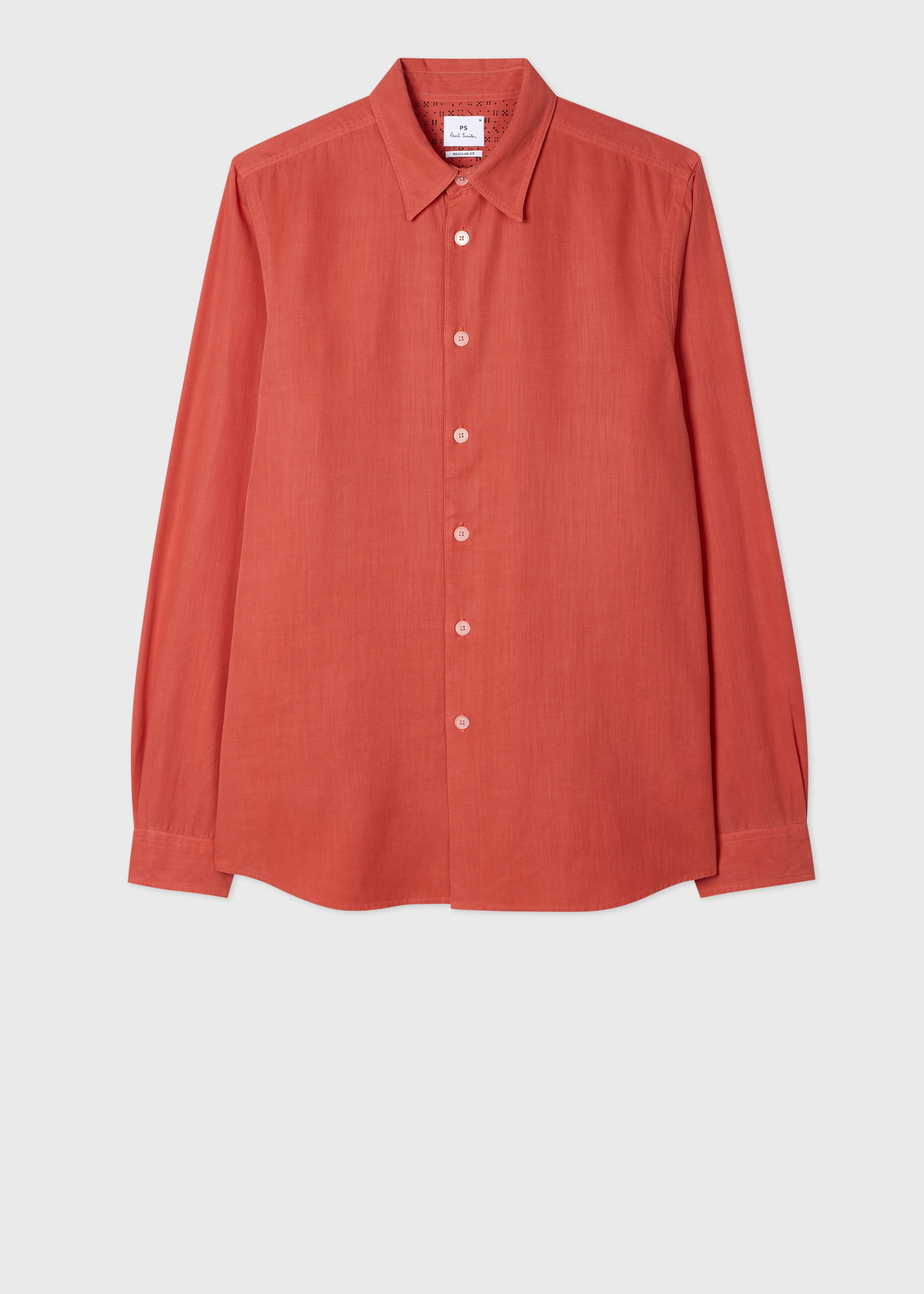 Coral Lyocell-Cotton Shirt - 1