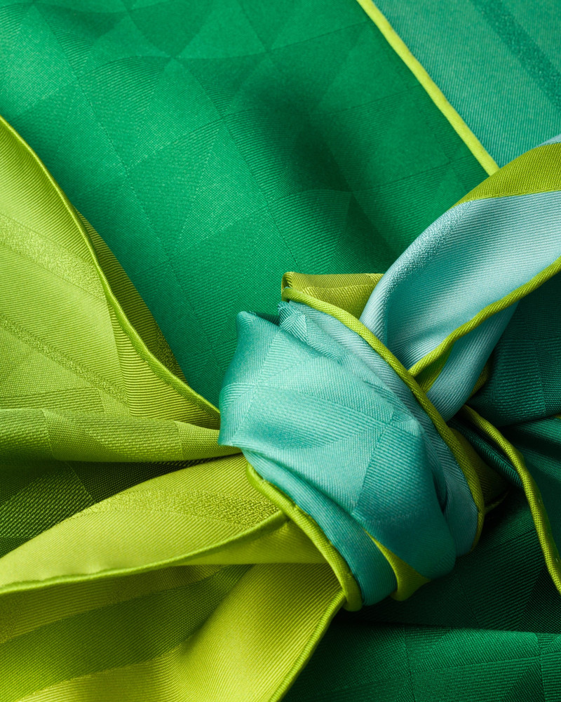 Prada Printed silk twill halter top outlook