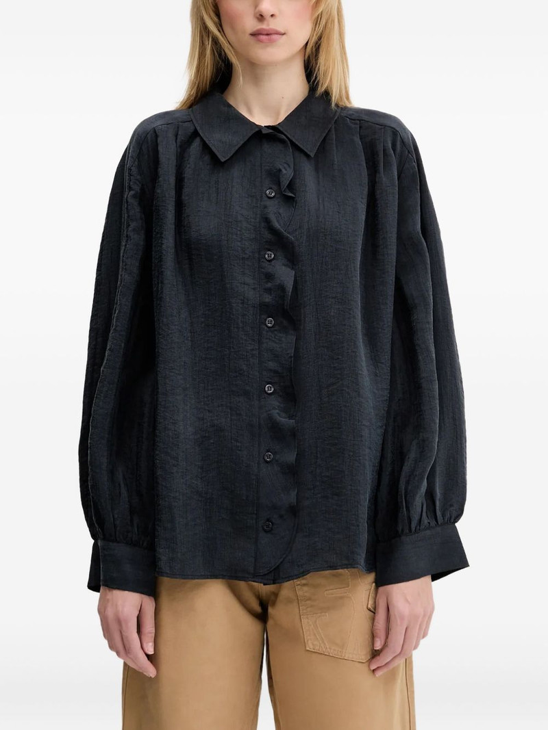 ruffled balloon-sleeve shirt 1
