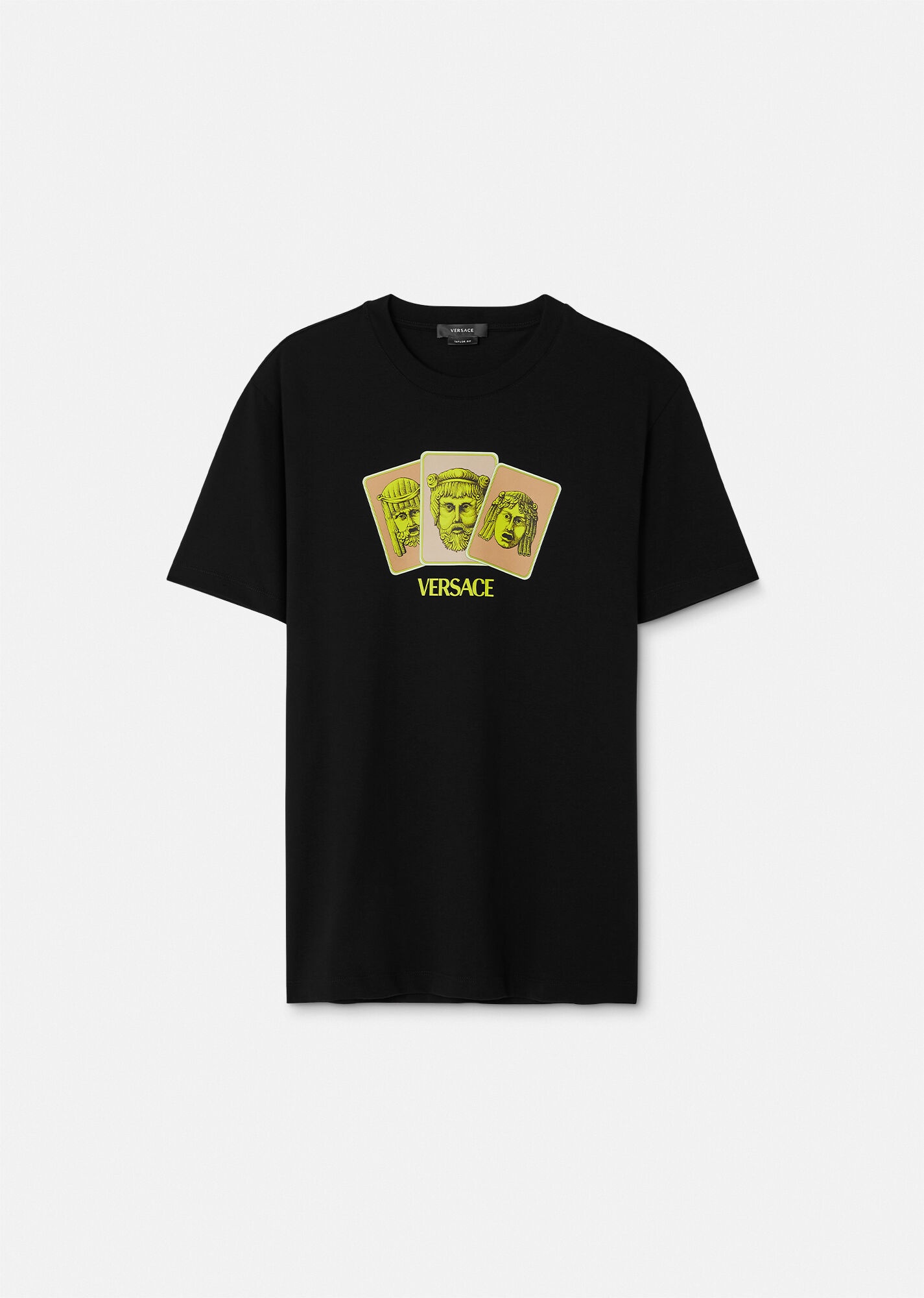 関税送料込★VERSACE Le Maschere Tシャツ Versace Le Maschere Cotton T-shirt | Blue | FARFETCH