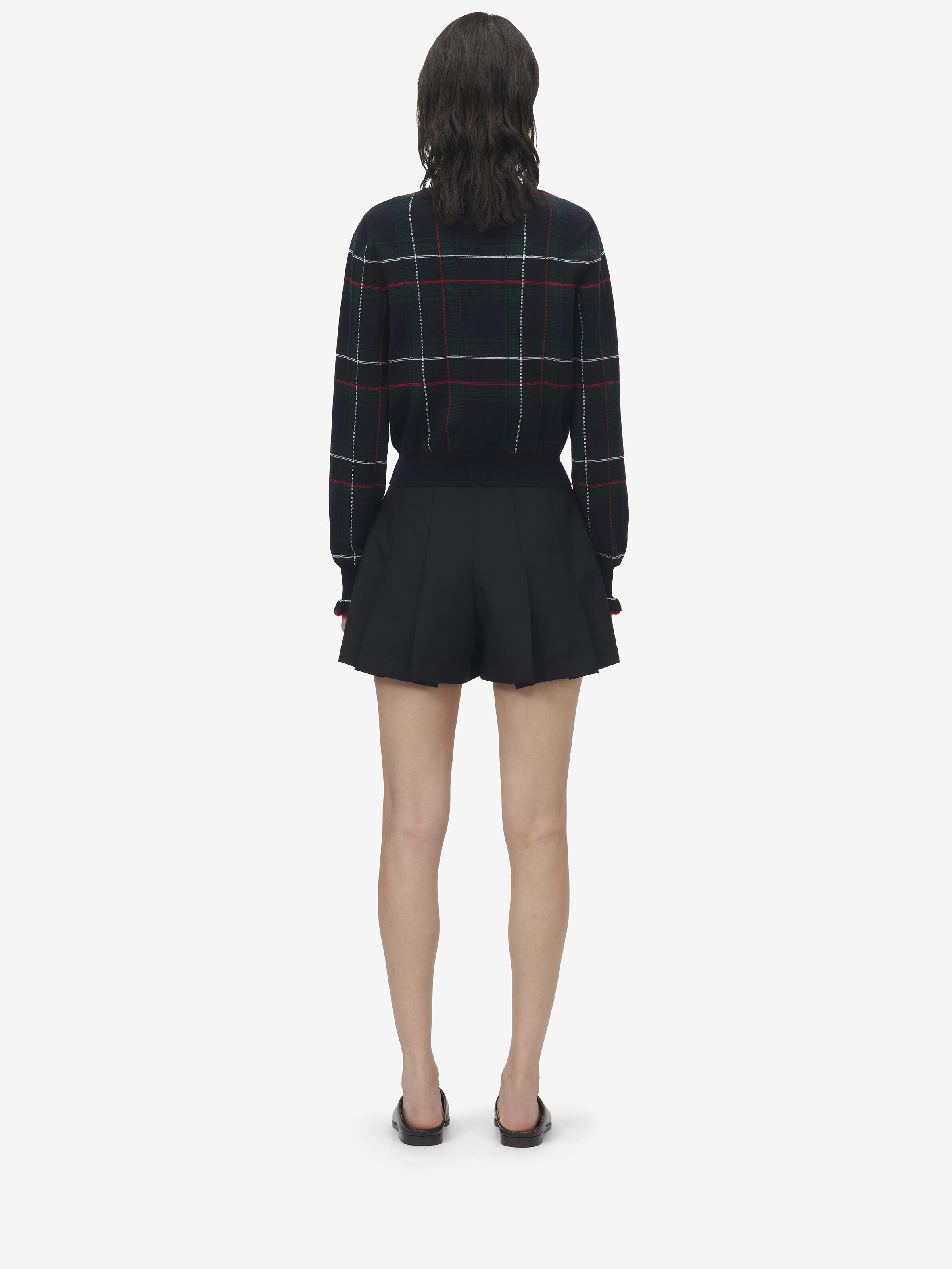 Wool Tartan Cardigan - 5