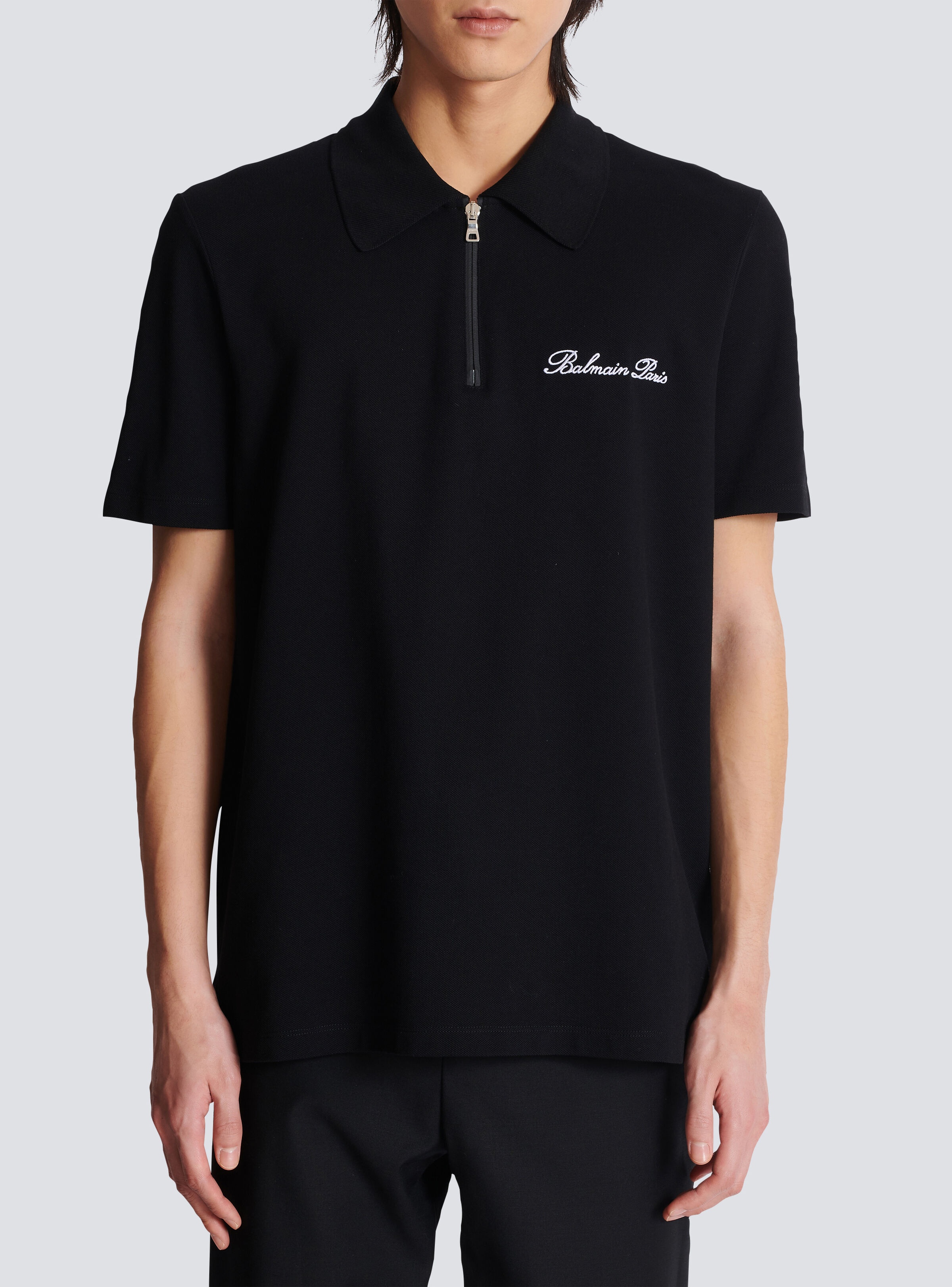 Short-sleeved polo shirt with embroidery - 5