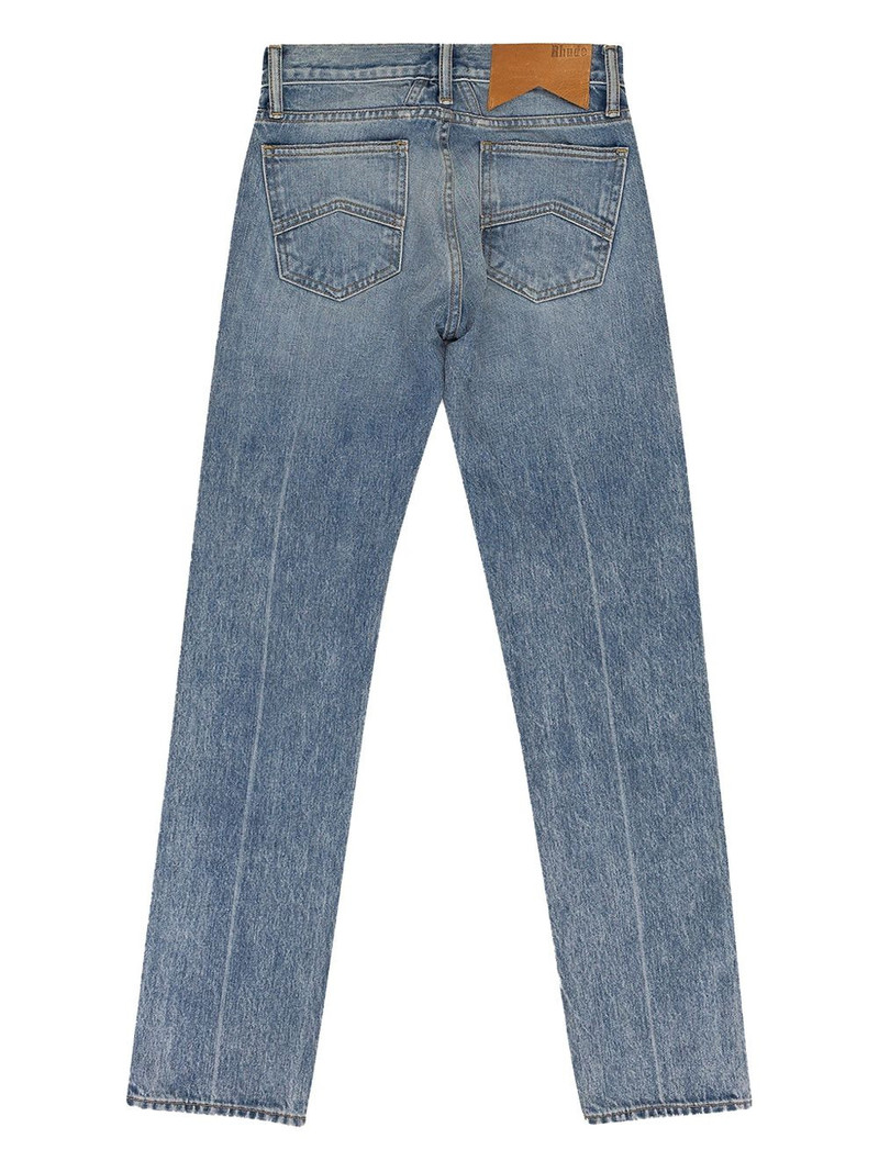 Rhude distressed jeans outlook