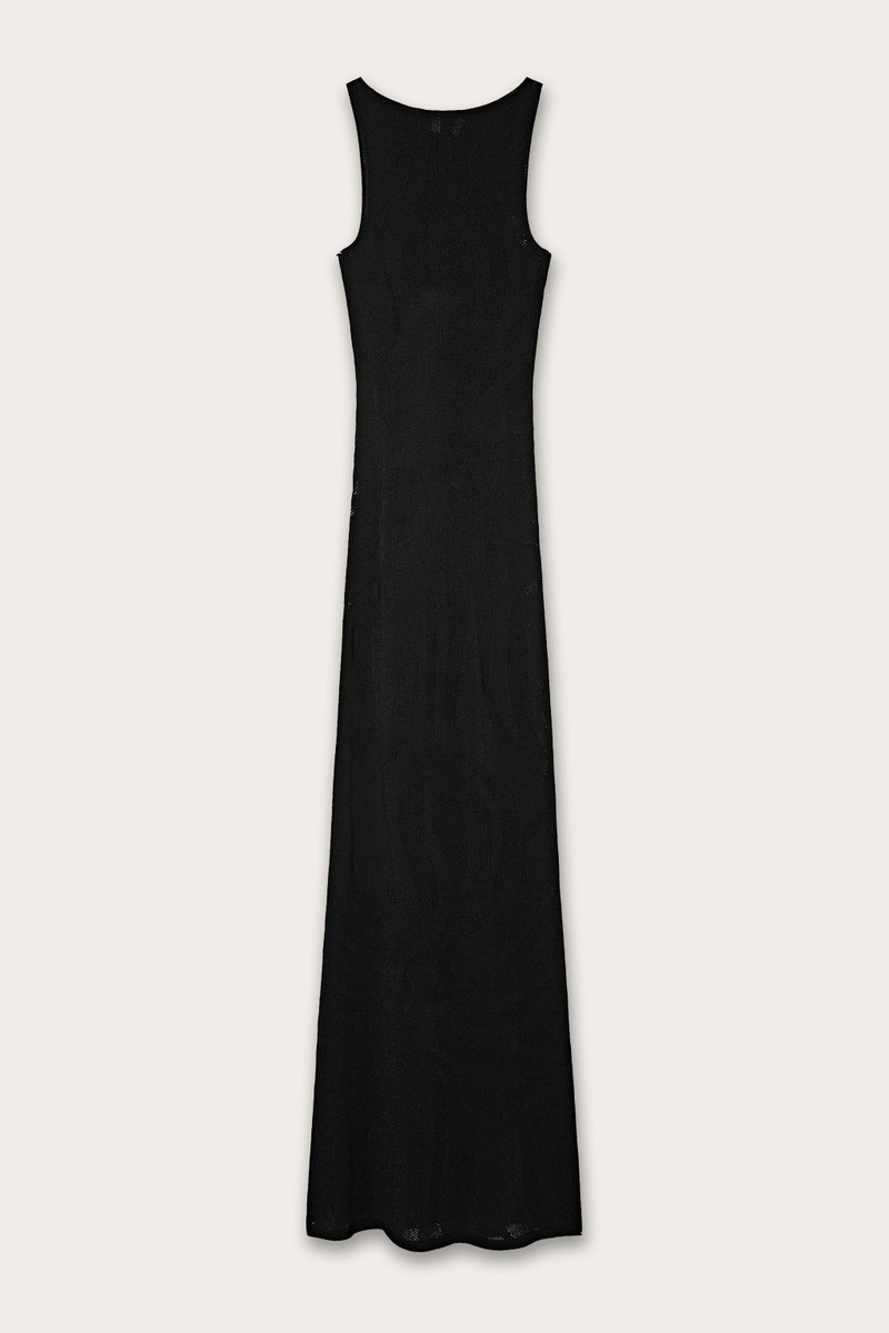 SEAMLESS FITTED DRESS IN MARMO JACQUARD 1