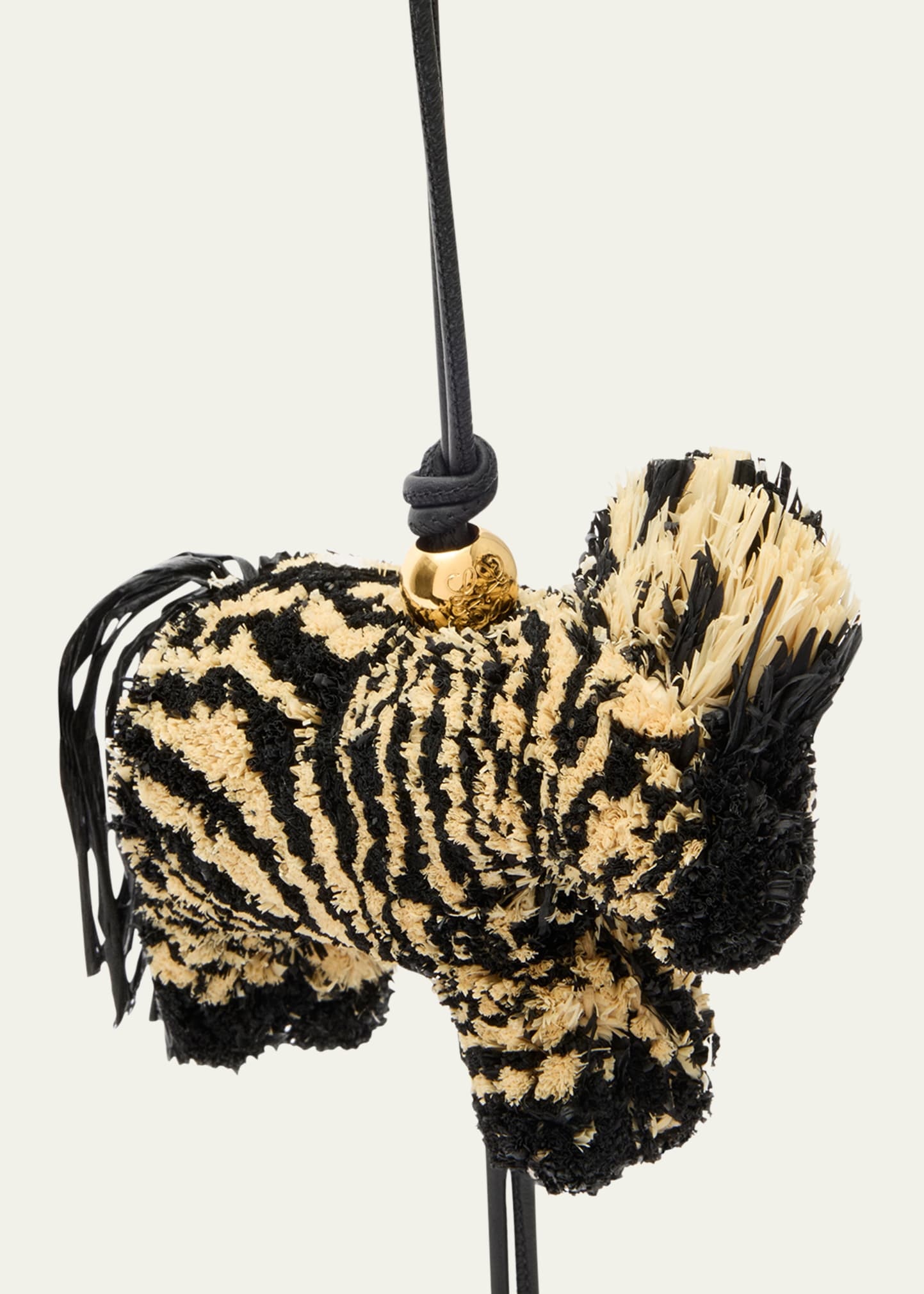 Zebra Charm in Raffia - 2