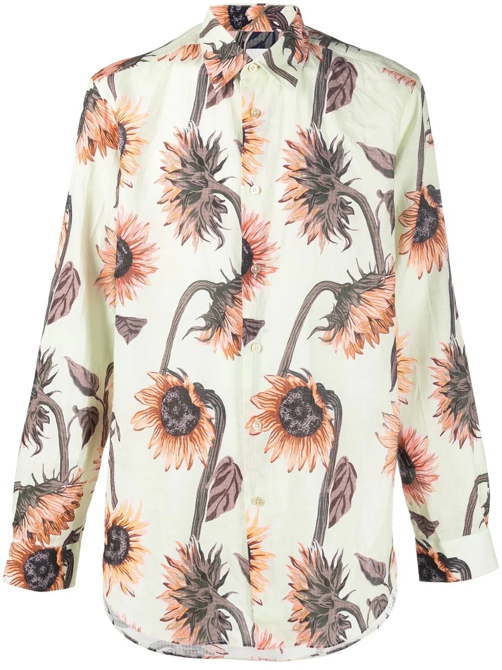 sunflower-print shirt - 1