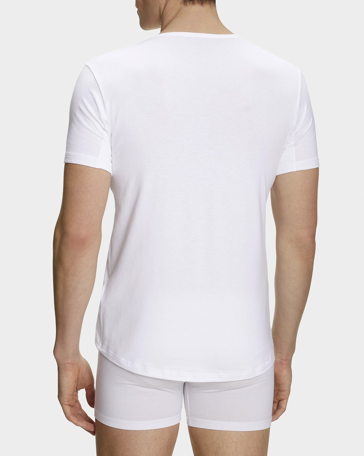 Men's Cotton-Stretch V-Neck T-Shirt - 3