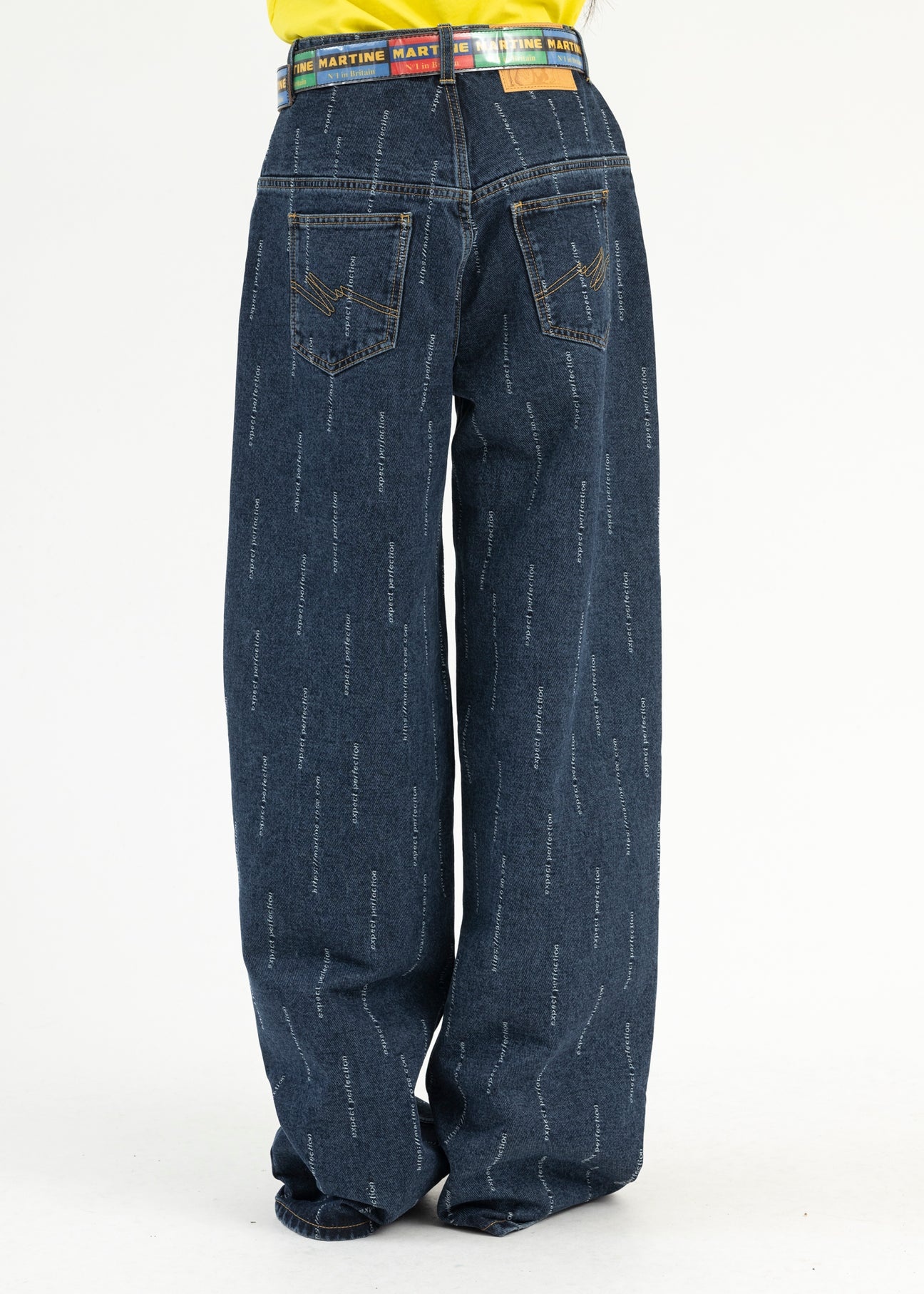 MID WASH / EXPECT PERFECTION WIDE LEG JEANS - 3