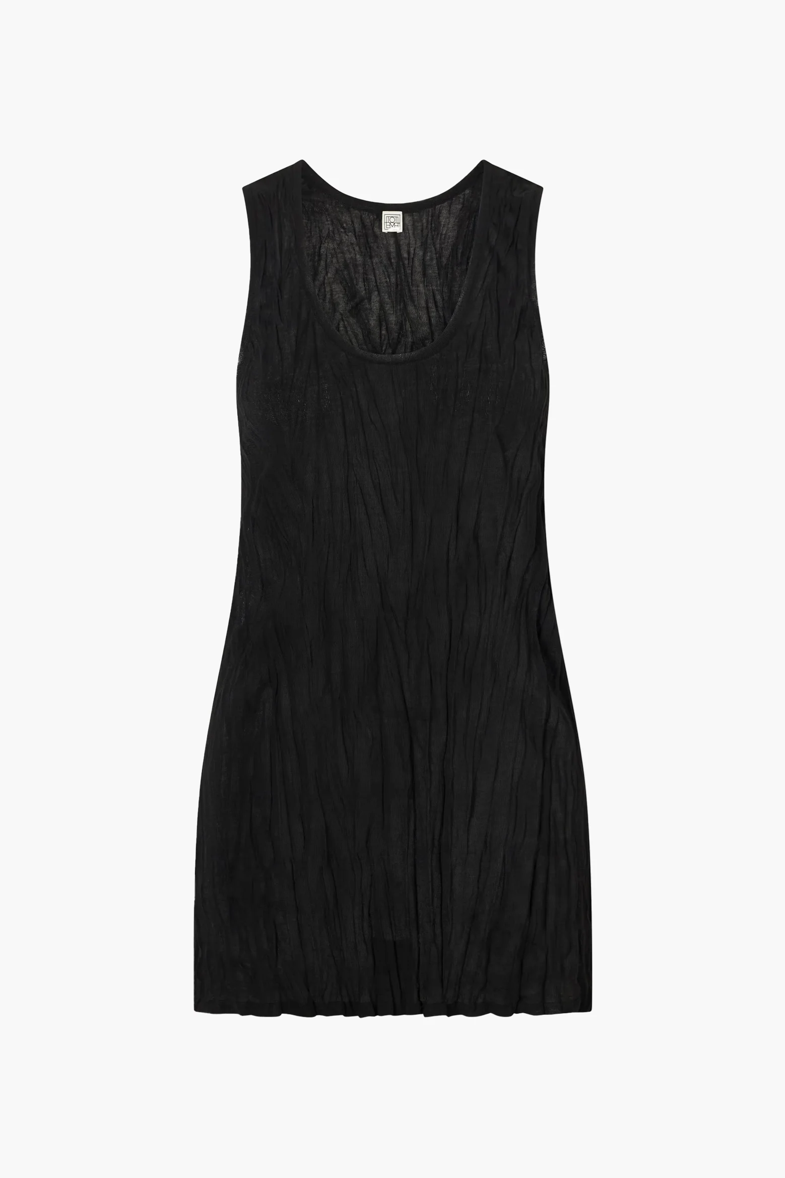 CRINKLED COTTON TANK - 1