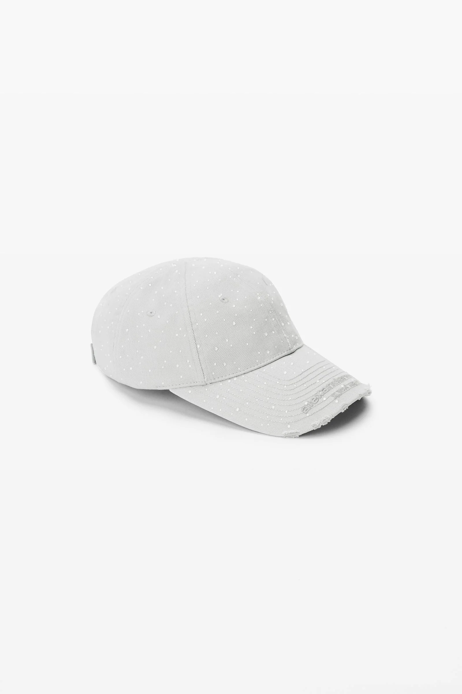 crystal hotfix distressed baseball cap - 1