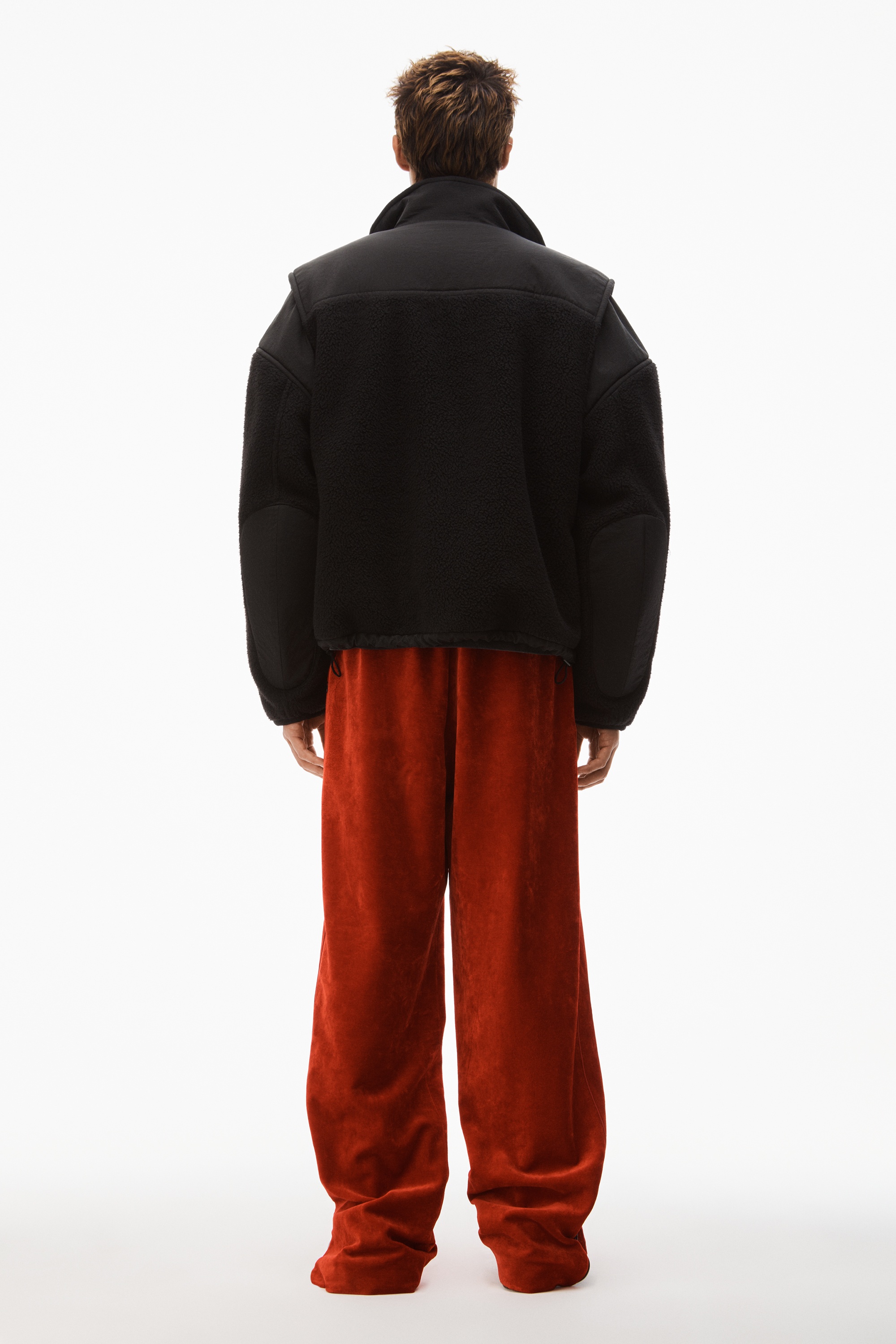 TRACK PANT IN CRUSHED VELOUR - 5