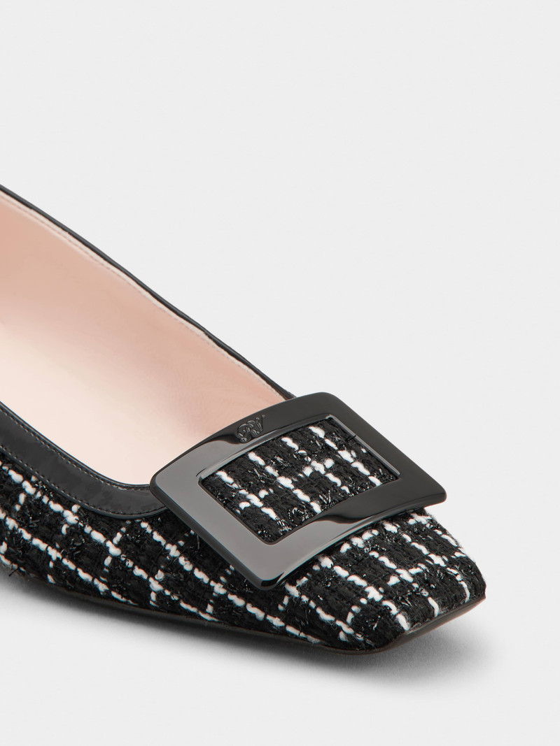 Belle Vivier Ballerinas in fabric 3