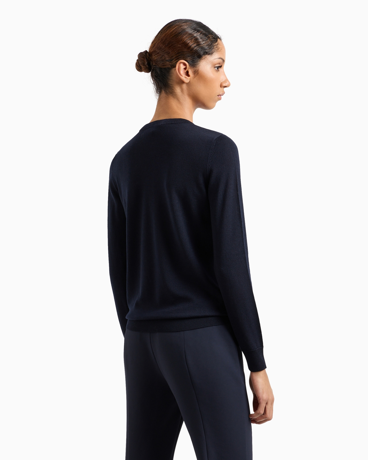 Crew-neck jumper in pure virgin wool - 3