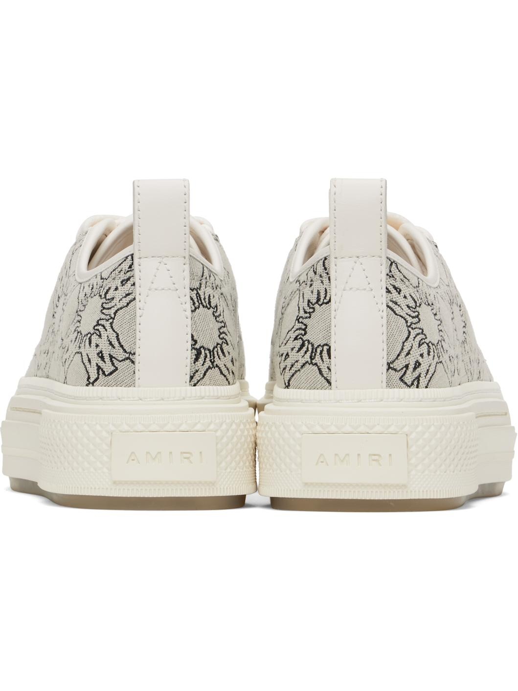Gray MA Quad Jacquard Court Low Sneakers - 2
