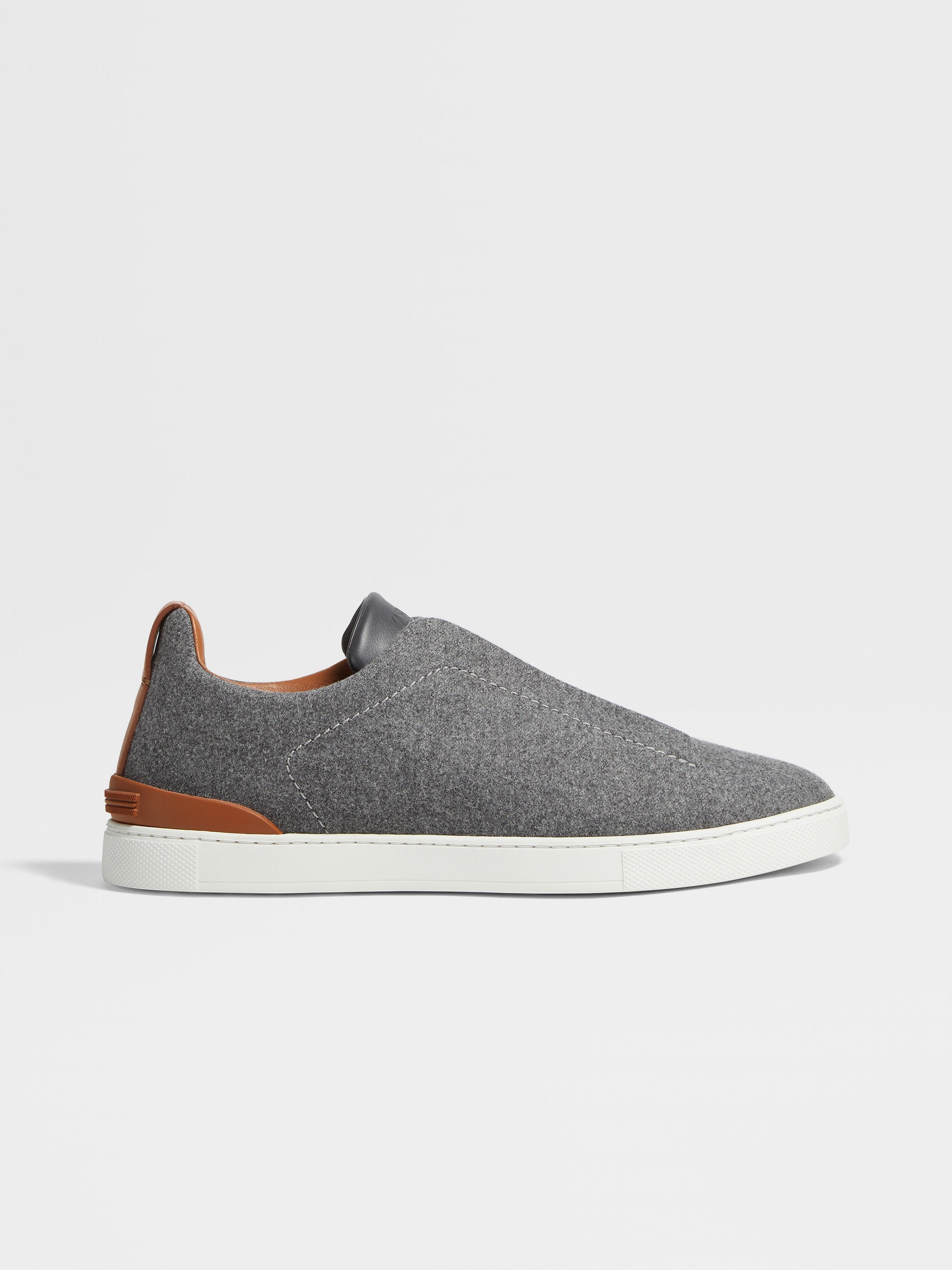 GREY MÉLANGE #USETHEEXISTING™ WOOL TRIPLE STITCH™ SNEAKERS - 4