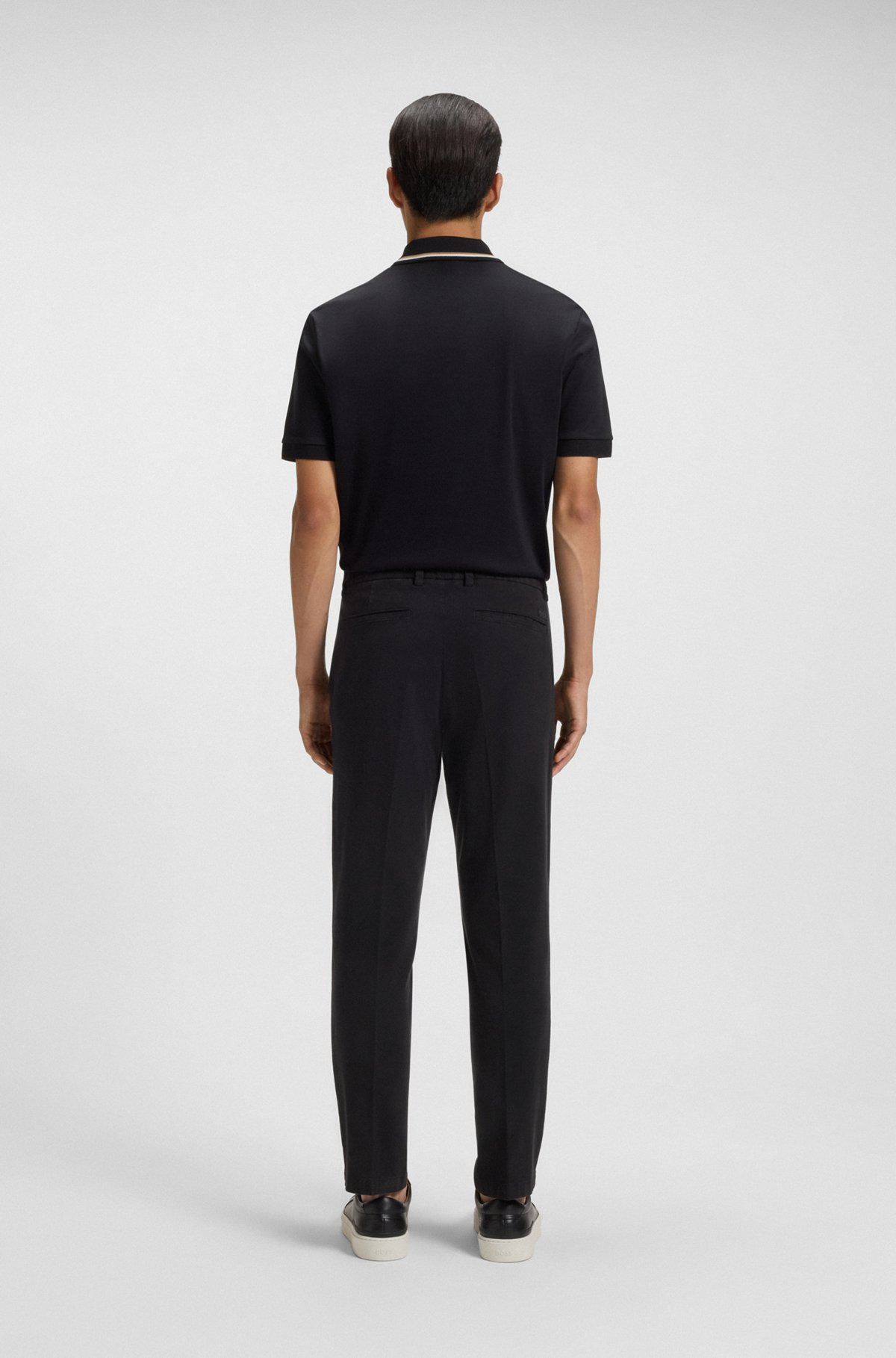 SLIM-FIT TROUSERS IN STRETCH-COTTON TWILL - 4