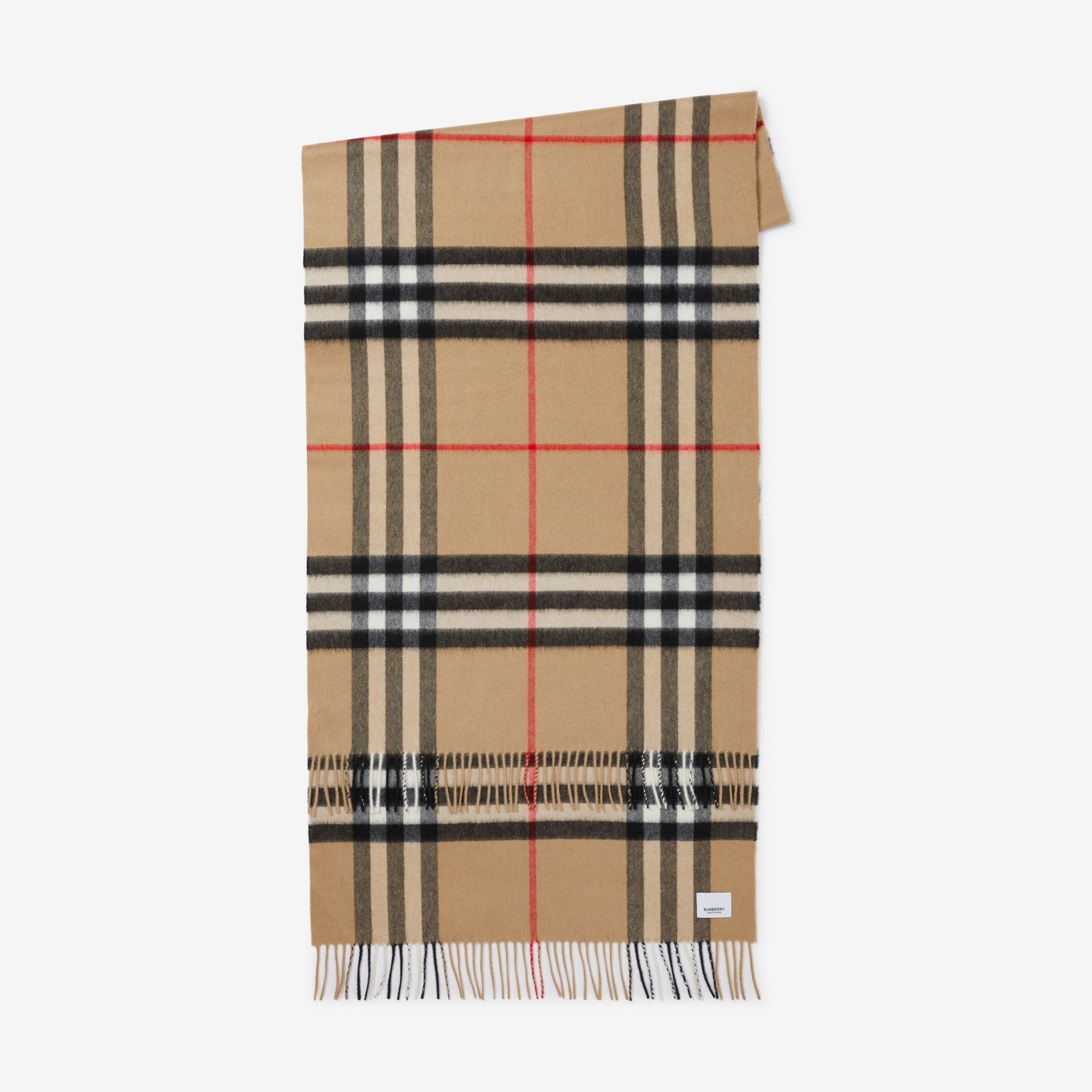 Exaggerated Check Cashmere Scarf - 2