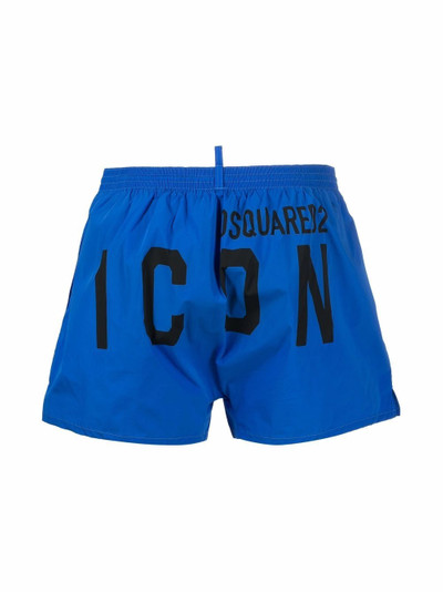 DSQUARED2 Icon-print drawstring swim shorts outlook