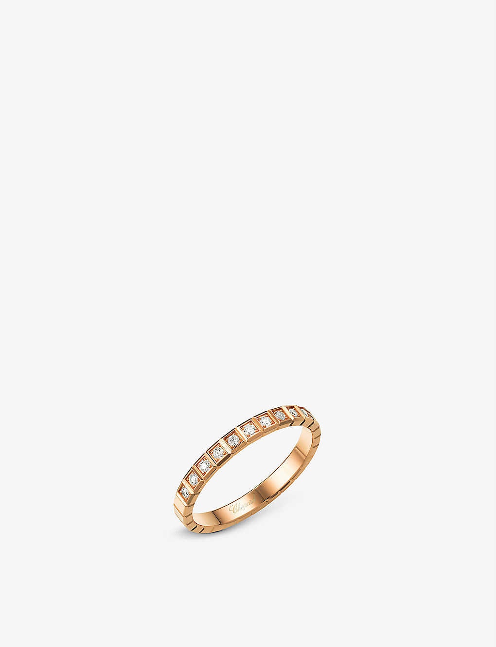 Ice Cube 18ct rose-gold and diamond ring - 1