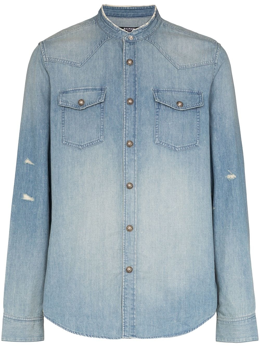 faded denim shirt - 1