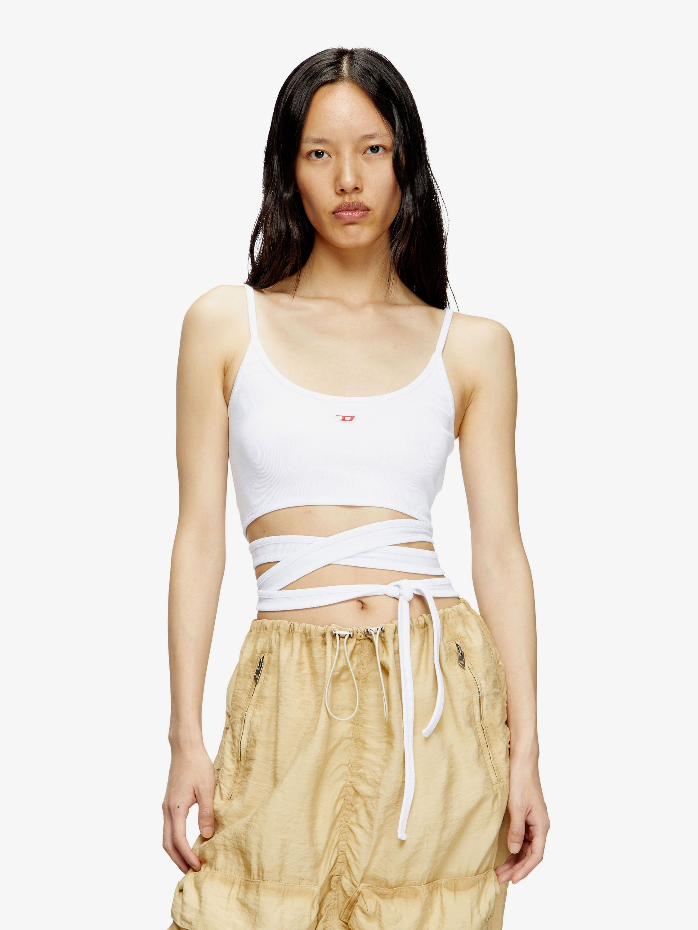 Diesel Women T-Leya-Tail Stretch Cotton Top - 3